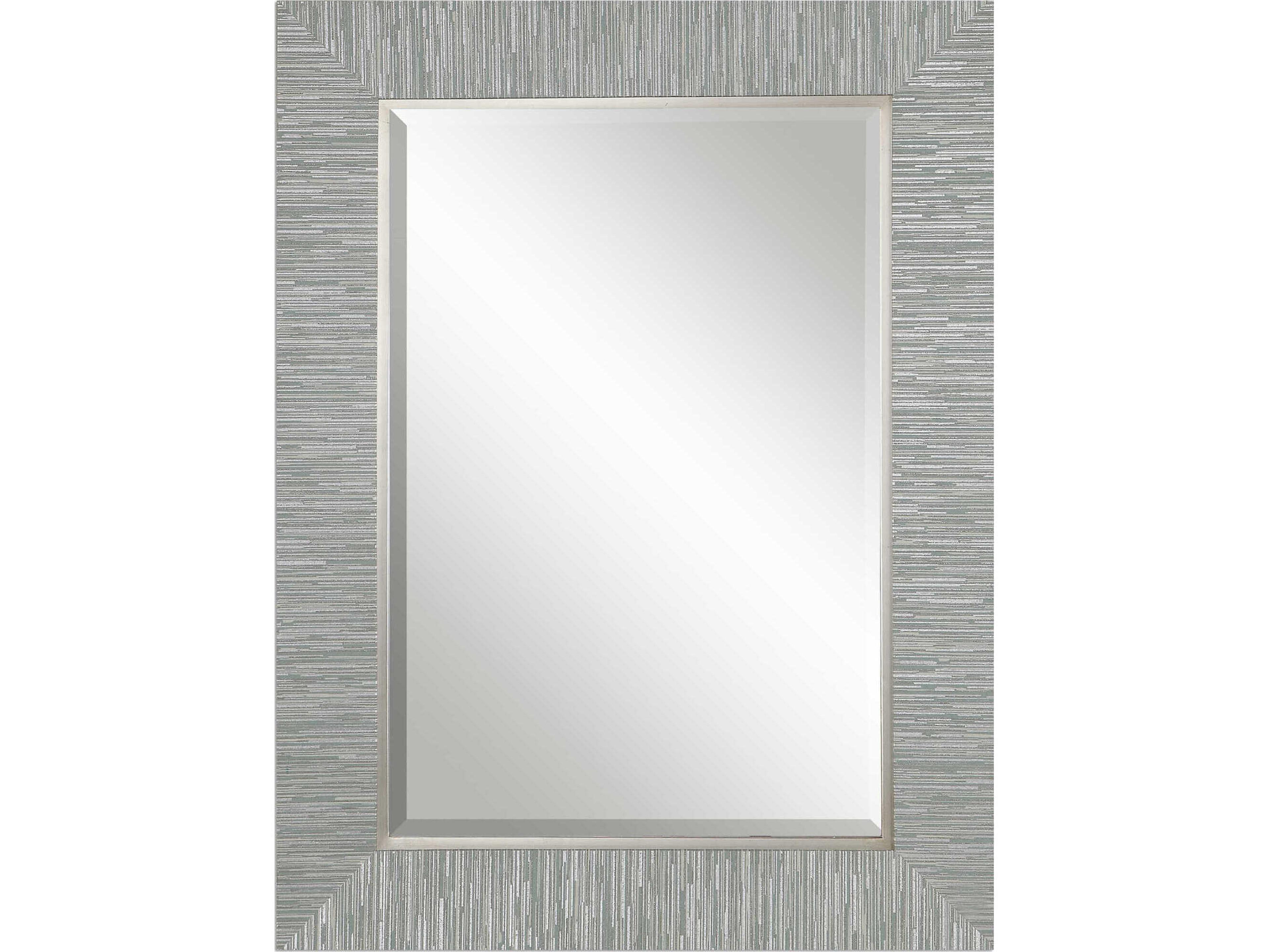Uttermost Belaya Rectangular Silver Wood Wall Mirror