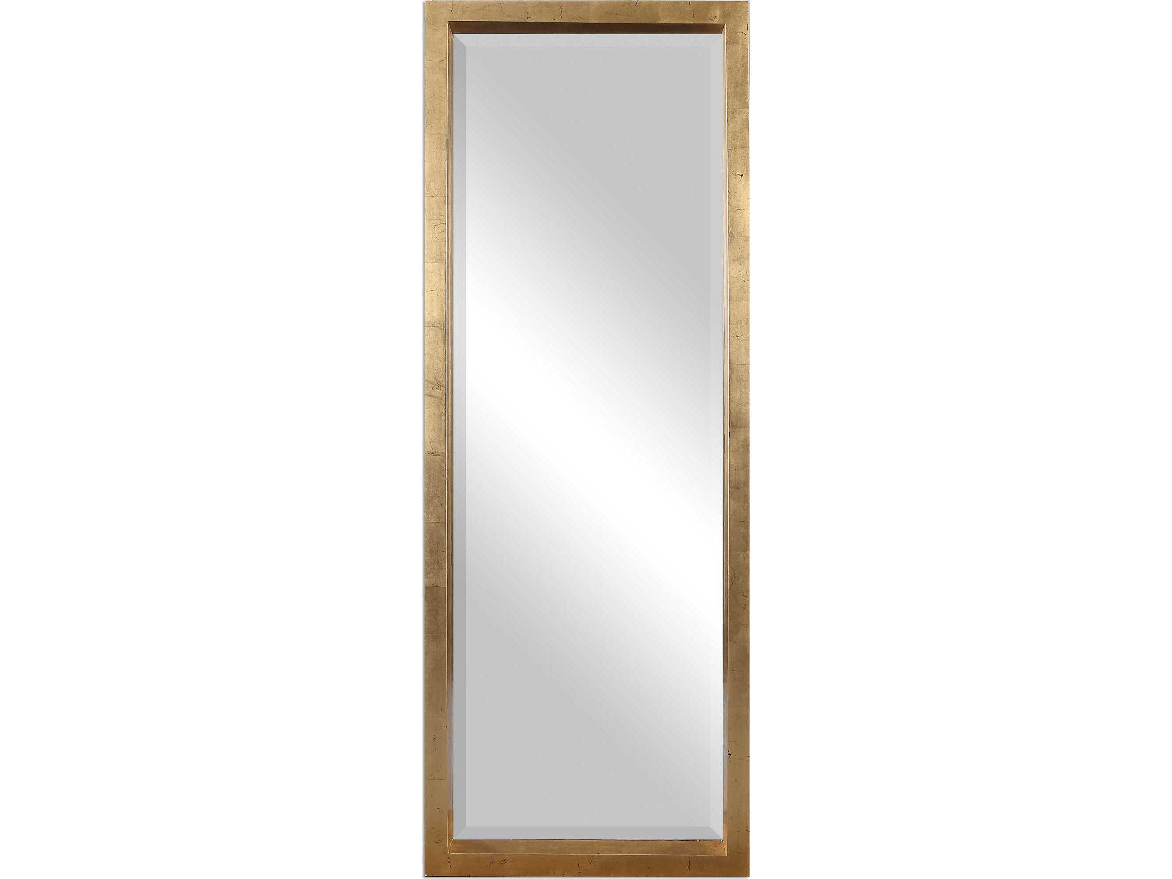 Edmonton Rectangular Gold Leaner Mirror