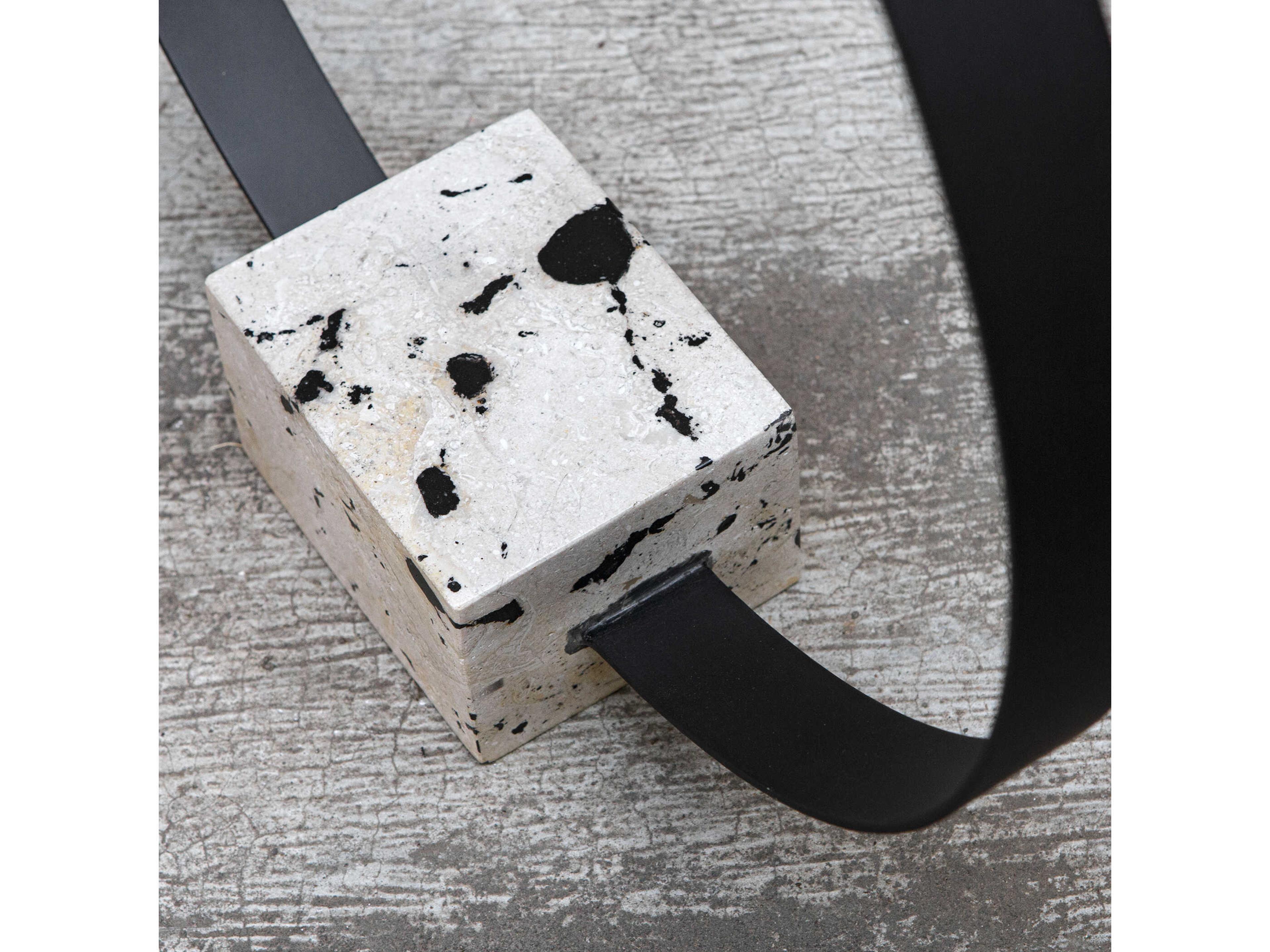 Uttermost Around Again Circular Brushed Satin Black Sculpture