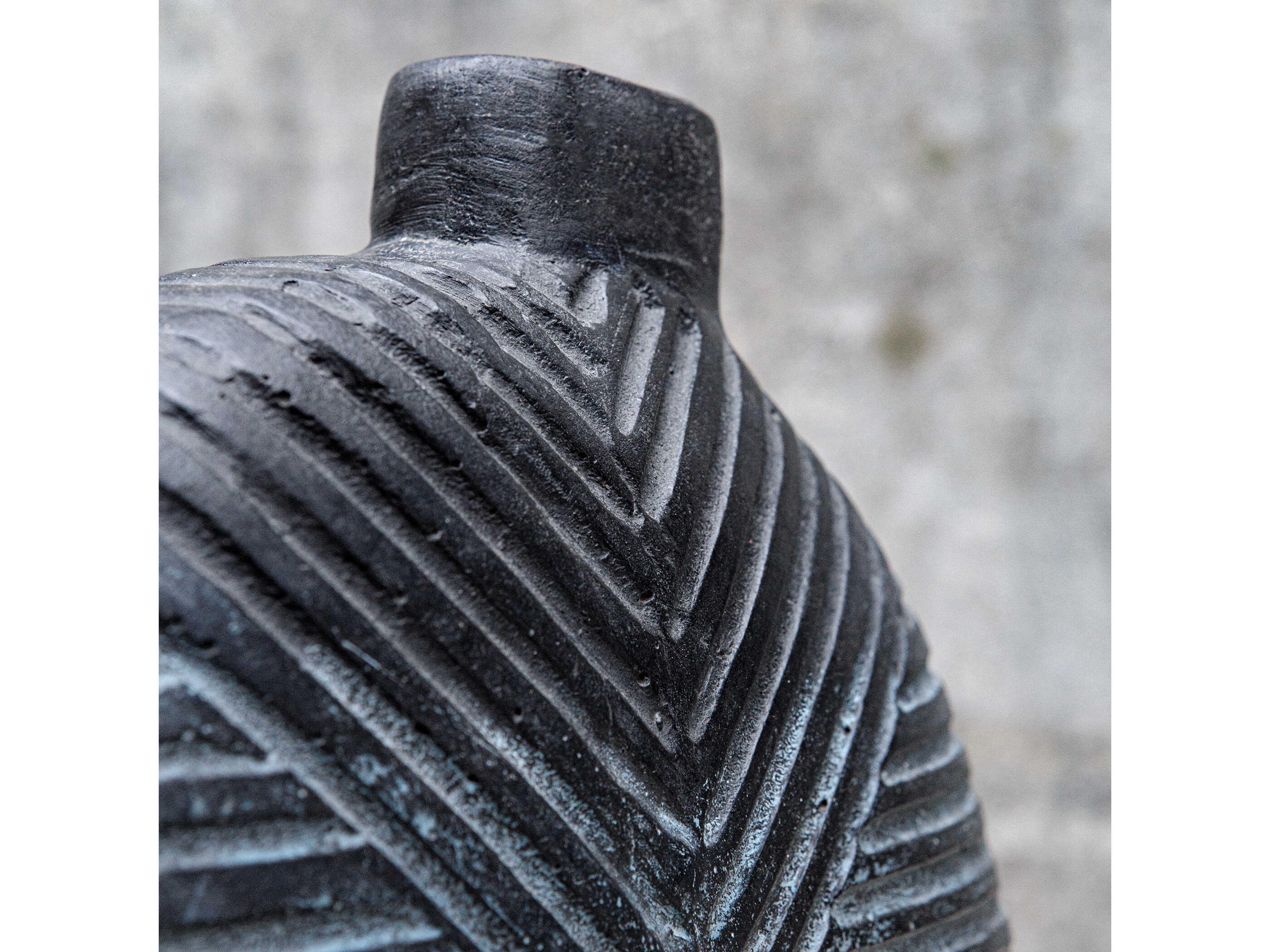 Uttermost Viewpoint Aged Black Vase Set of 2