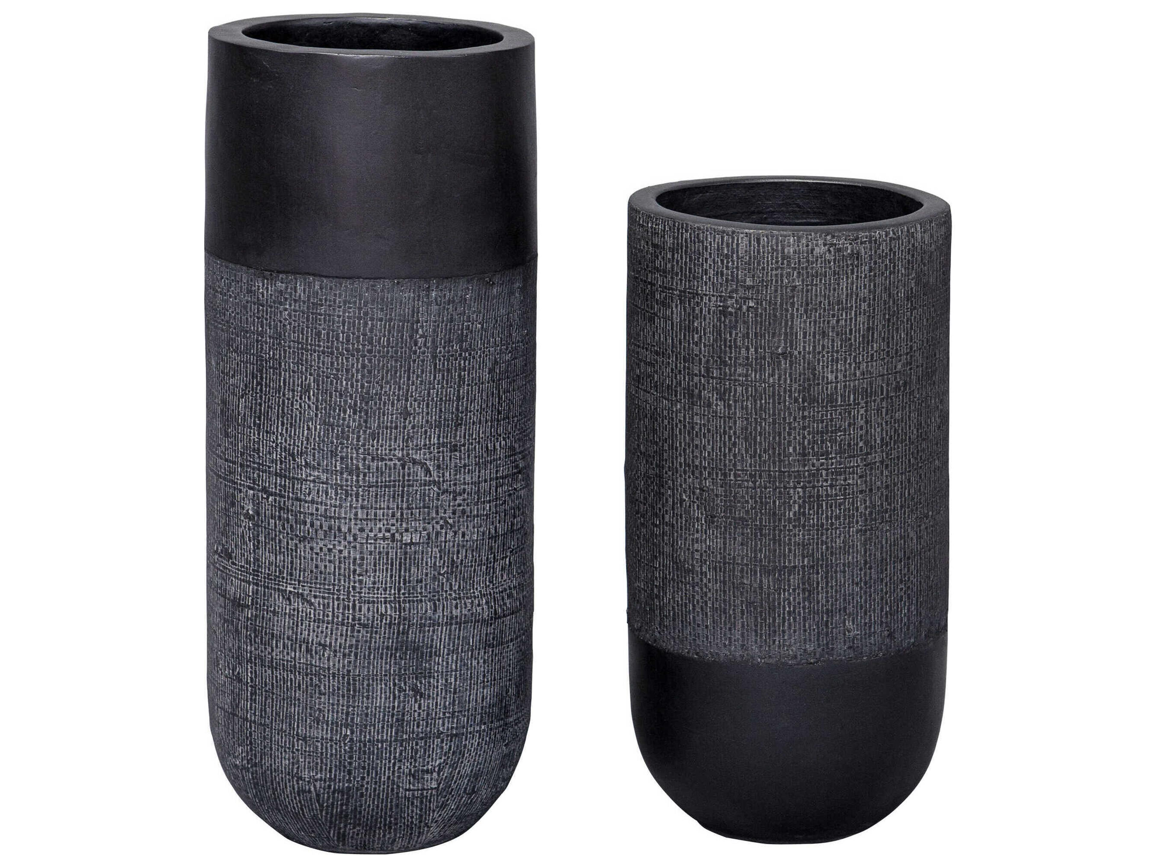 Uttermost Woven Shadow Vase Set of 2