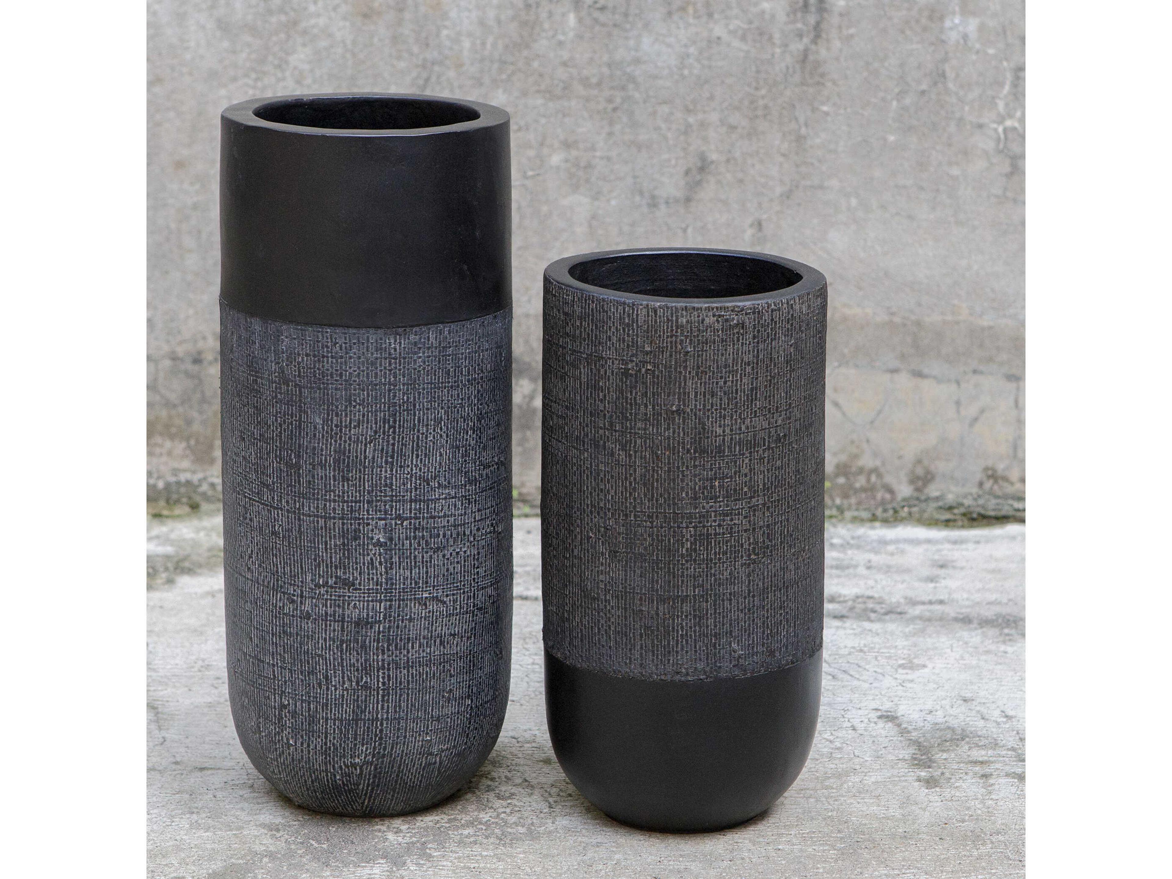 Uttermost Woven Shadow Vase Set of 2