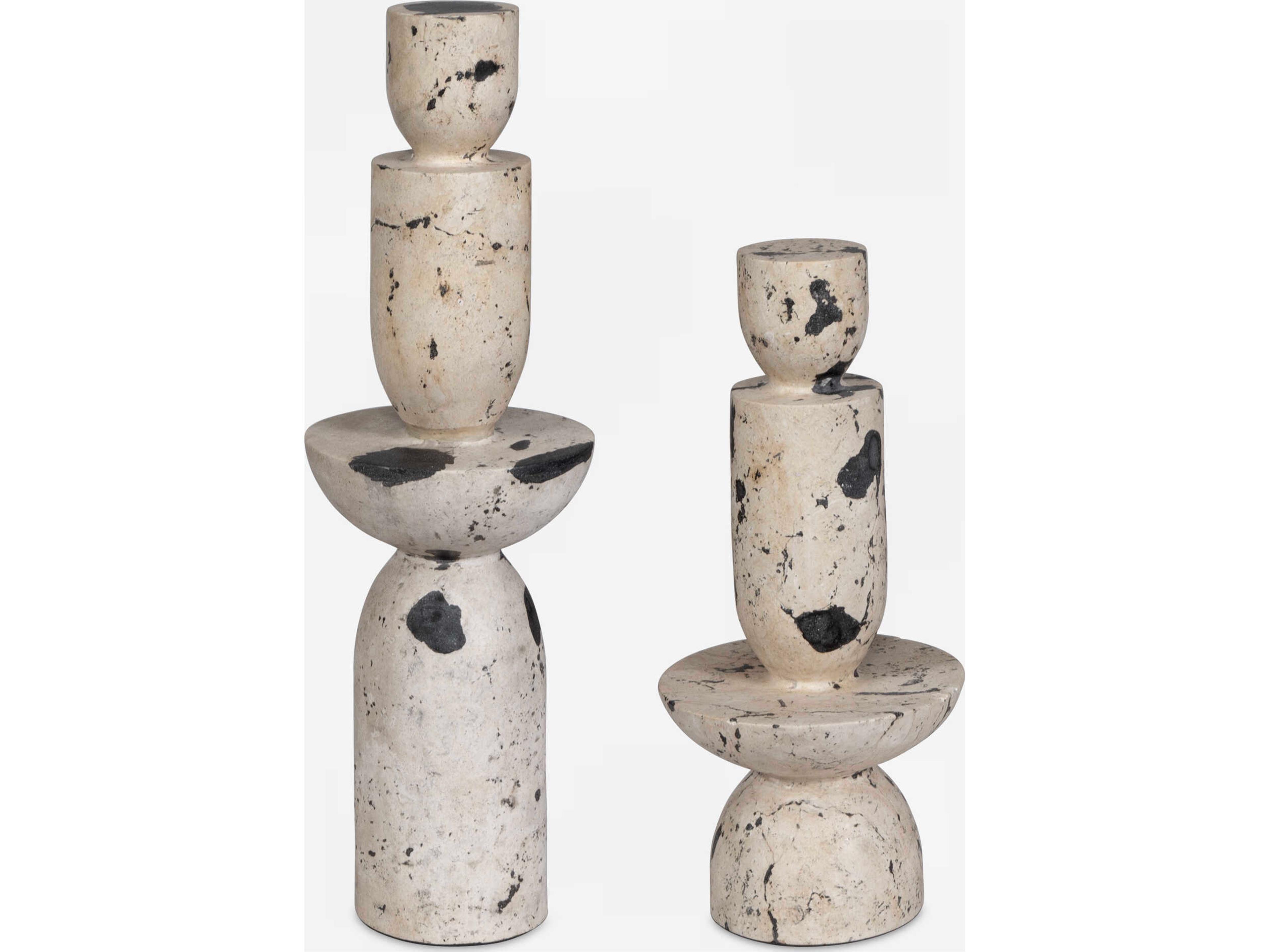 Nouveau Tower Sculptures Set of 2