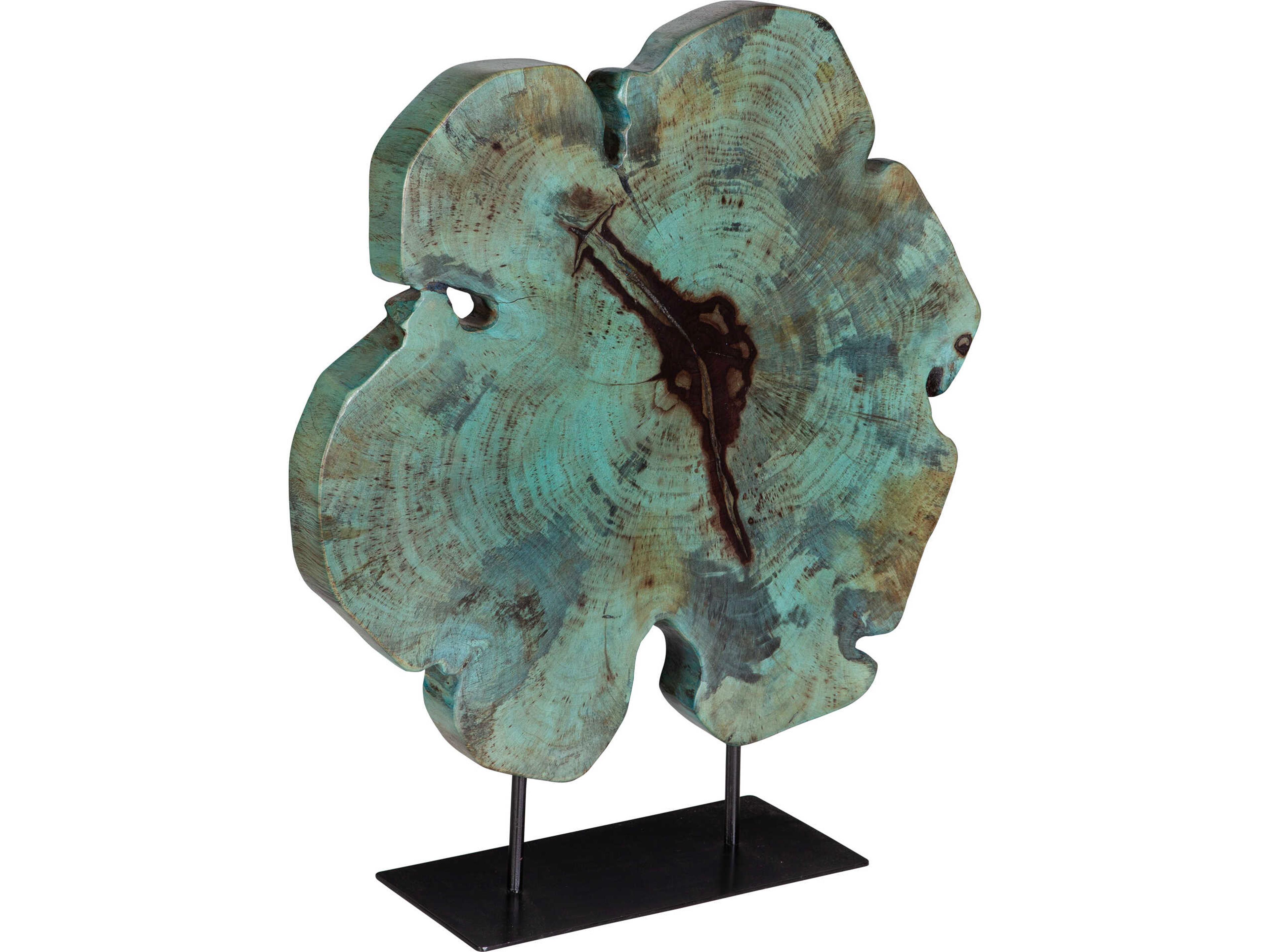 Uttermost Bahati Wood Blue Sculpture