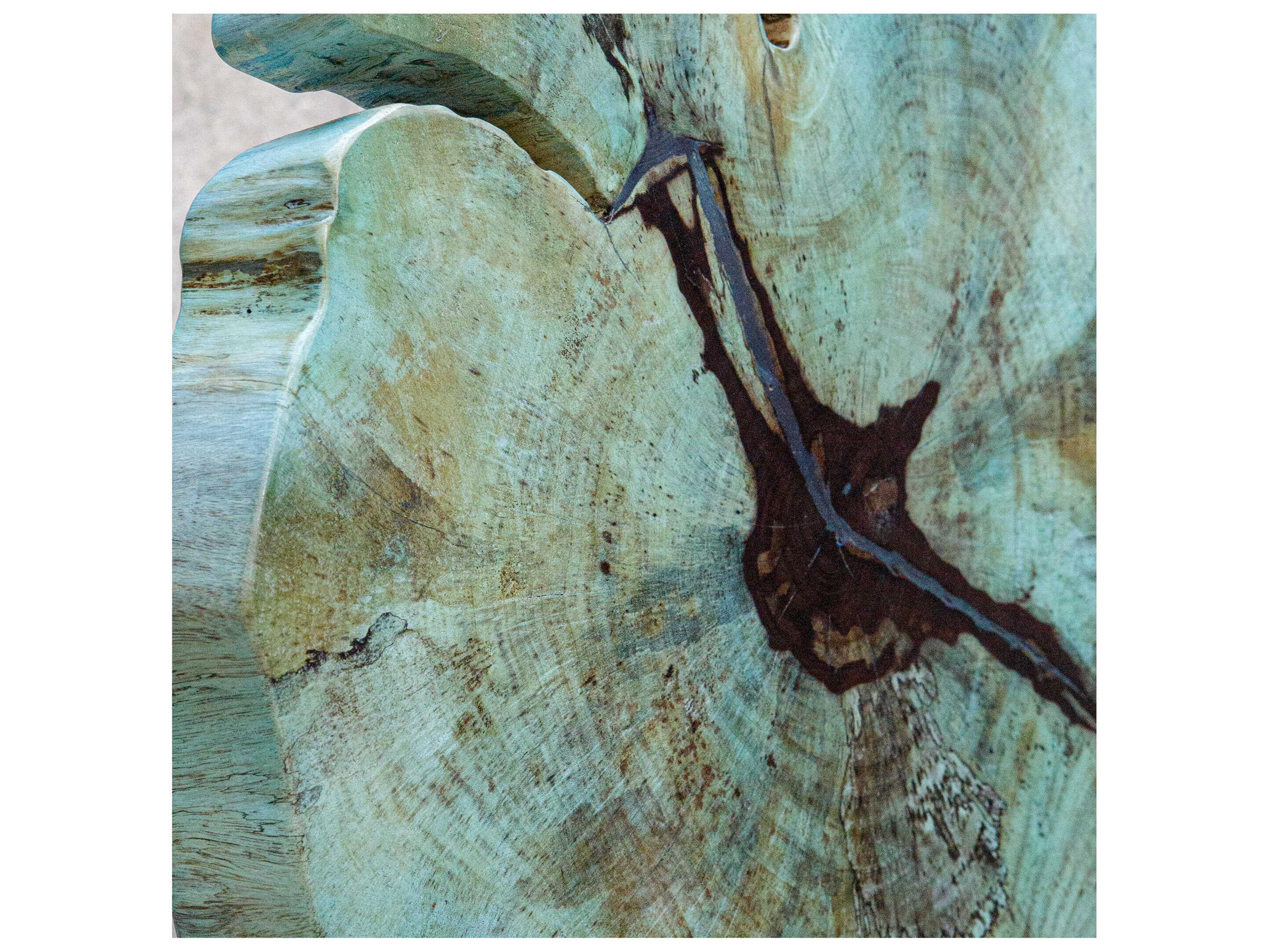 Uttermost Bahati Wood Blue Sculpture