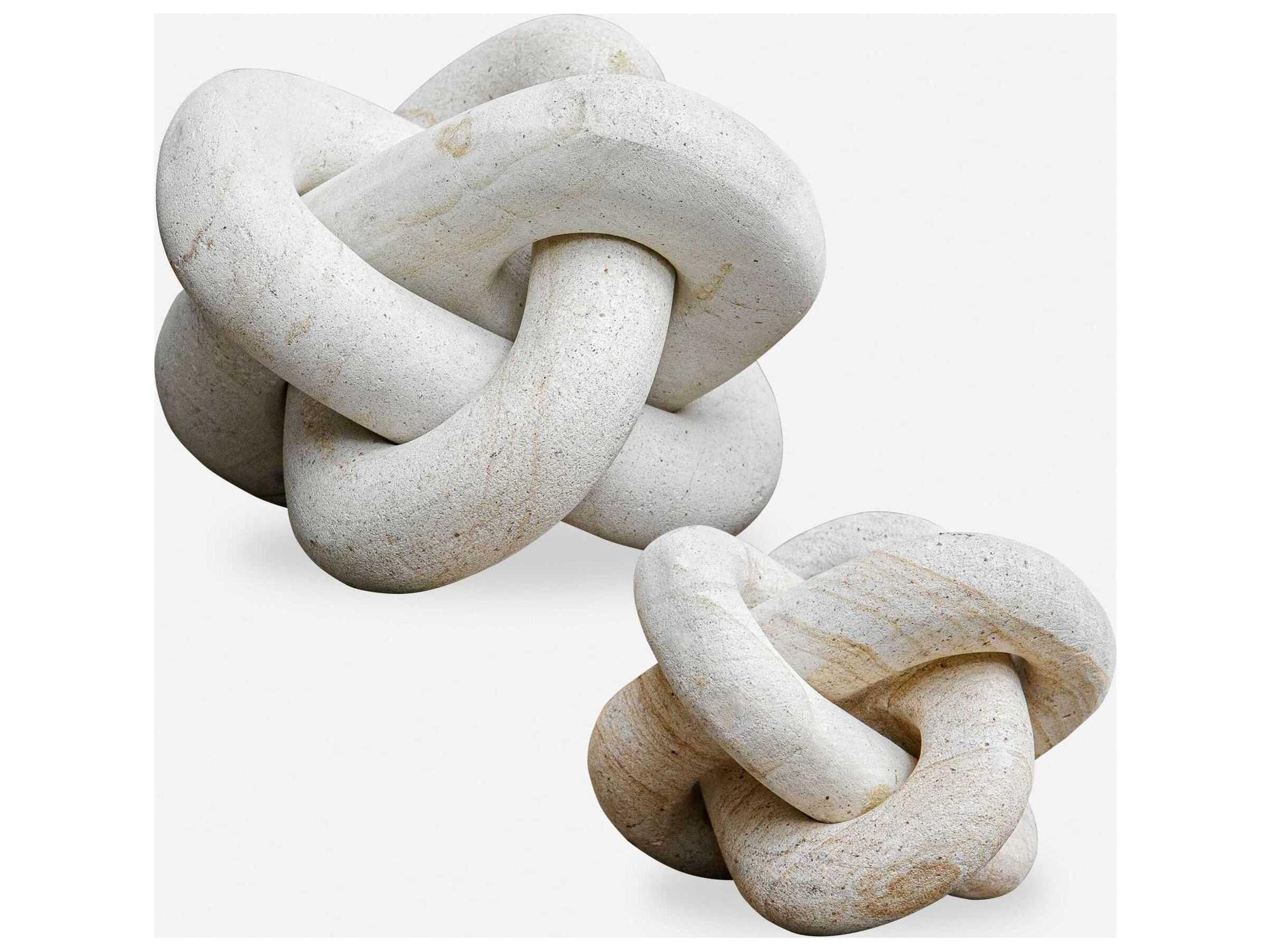 Uttermost Limestone Link Sculptures Set of 2