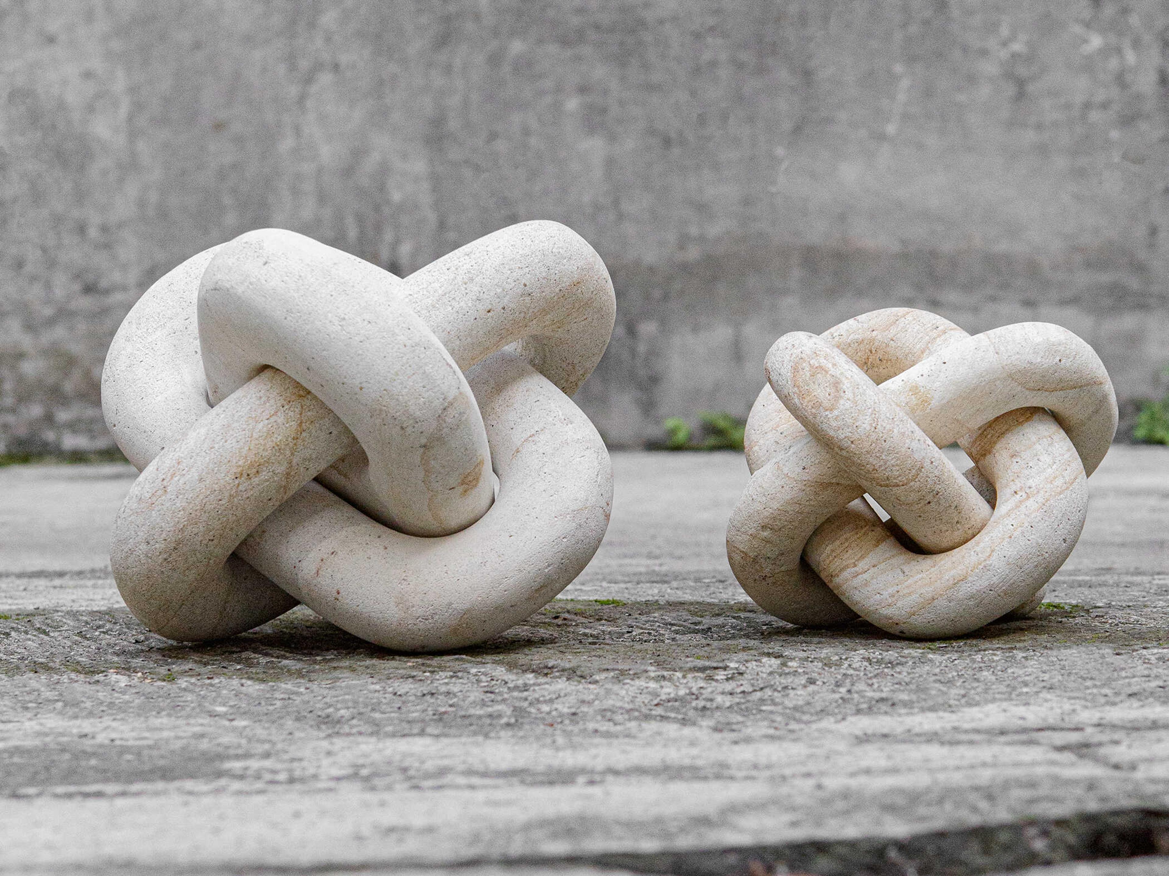 Uttermost Limestone Link Sculptures Set of 2