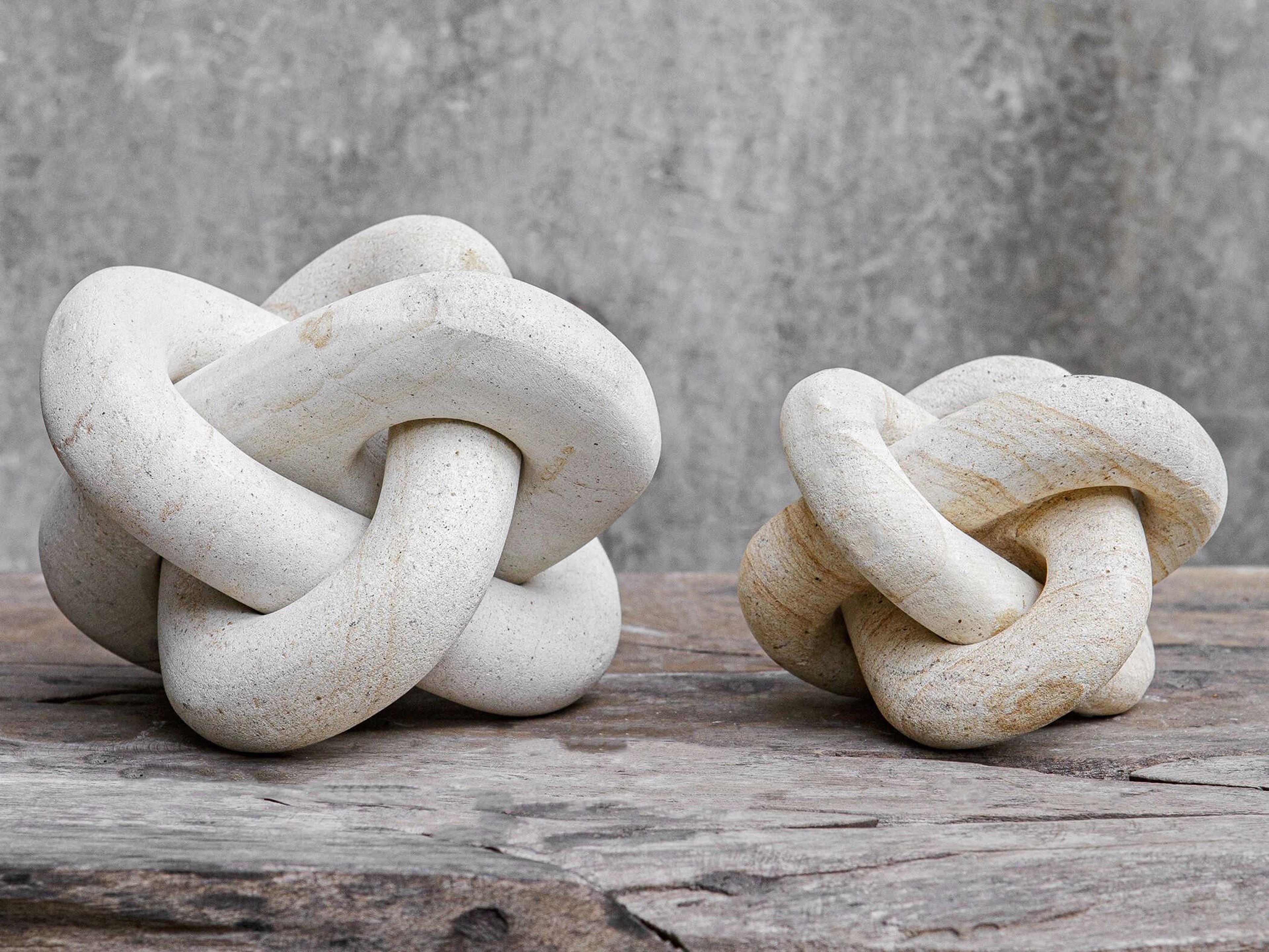 Uttermost Limestone Link Sculptures Set of 2