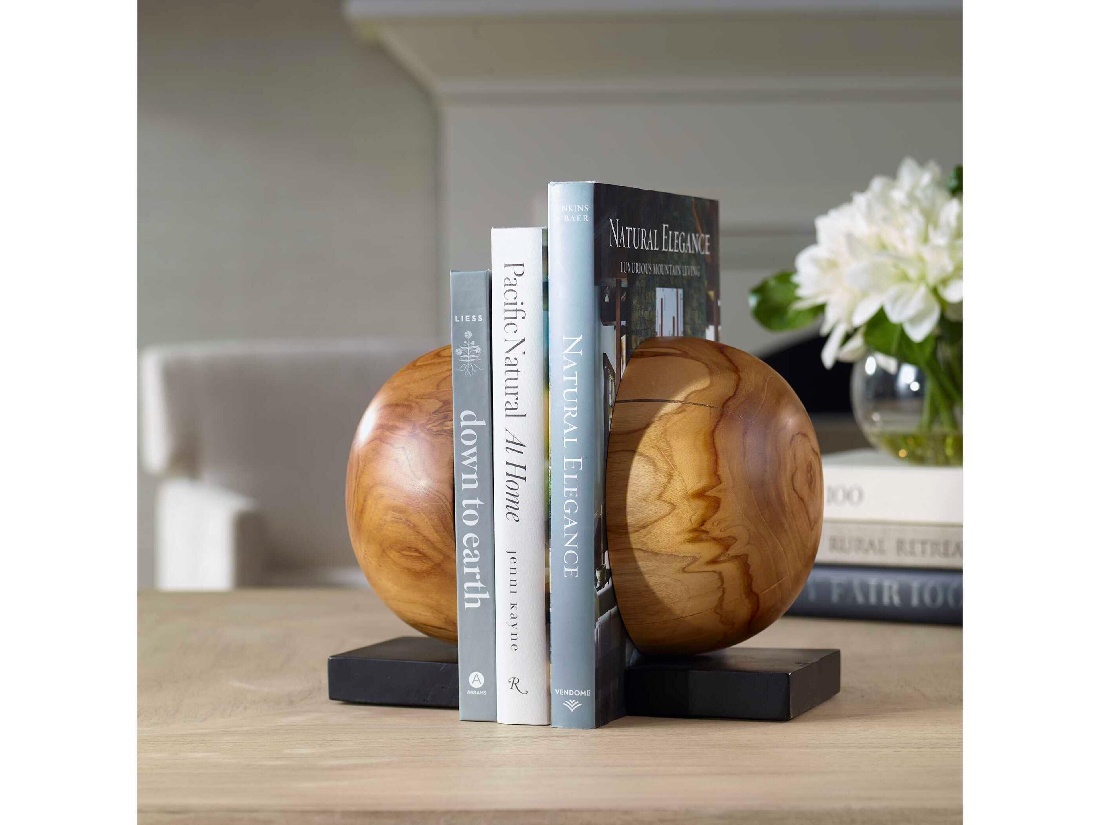 Uttermost Teak And Noir Bookends Set of 2