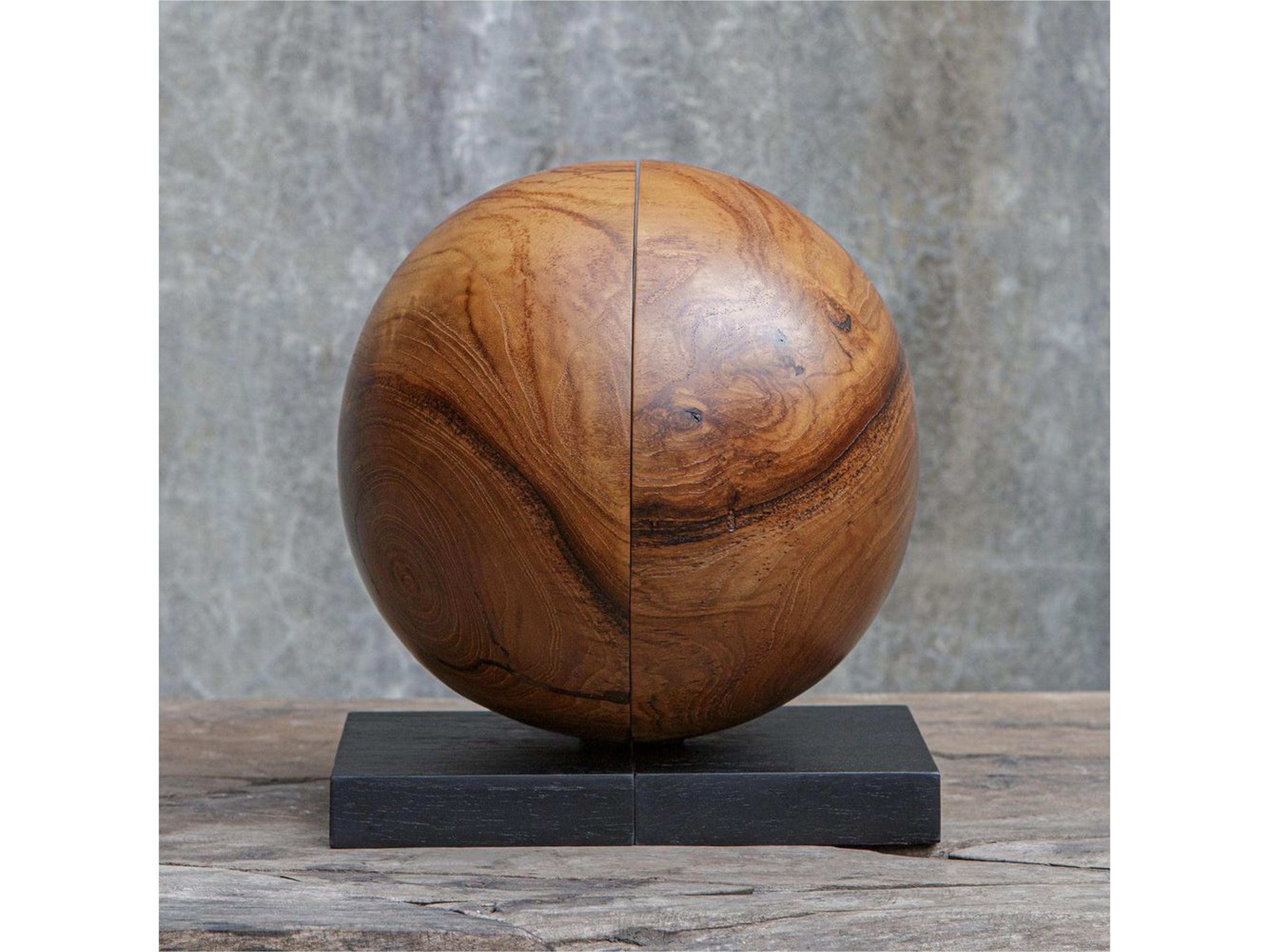 Uttermost Teak And Noir Bookends Set of 2