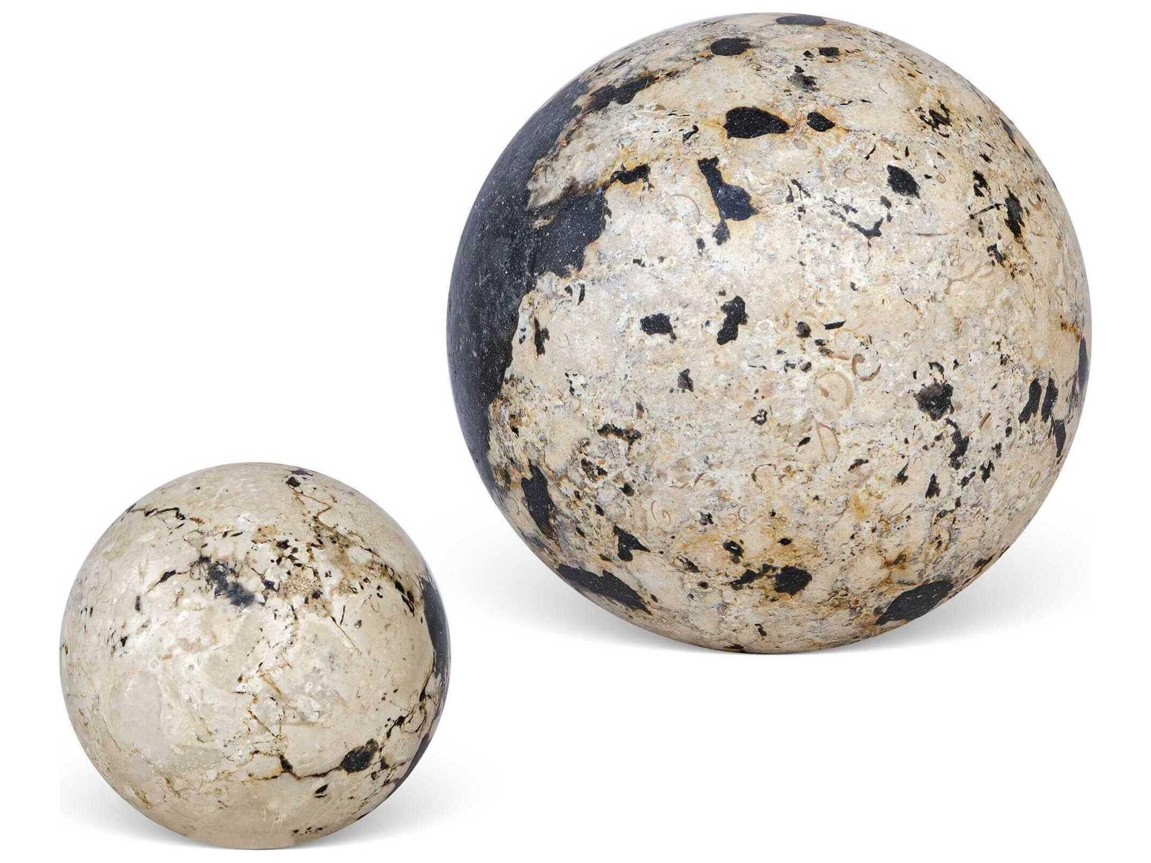 Nouveau Decorative Spheres Set of 2