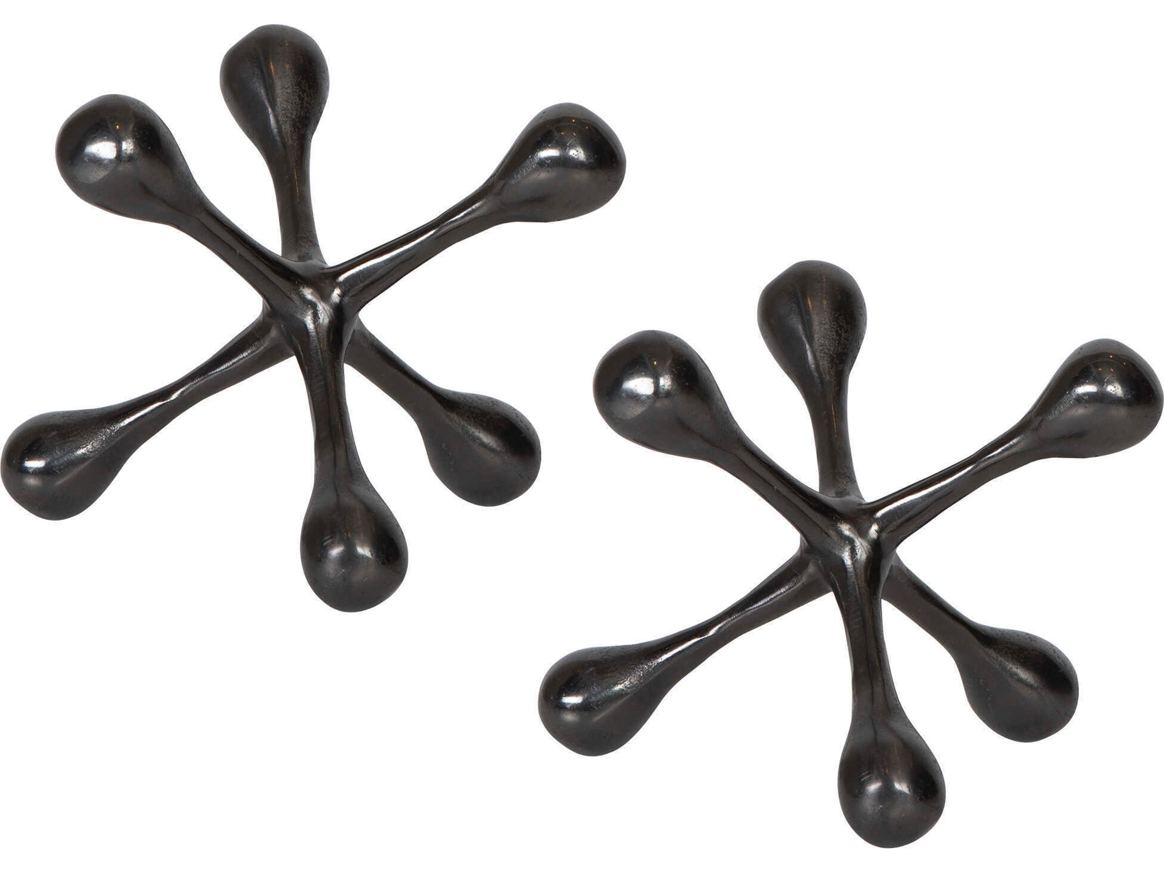 Uttermost Harlan Black Nickel Decorative Accent Set of 2