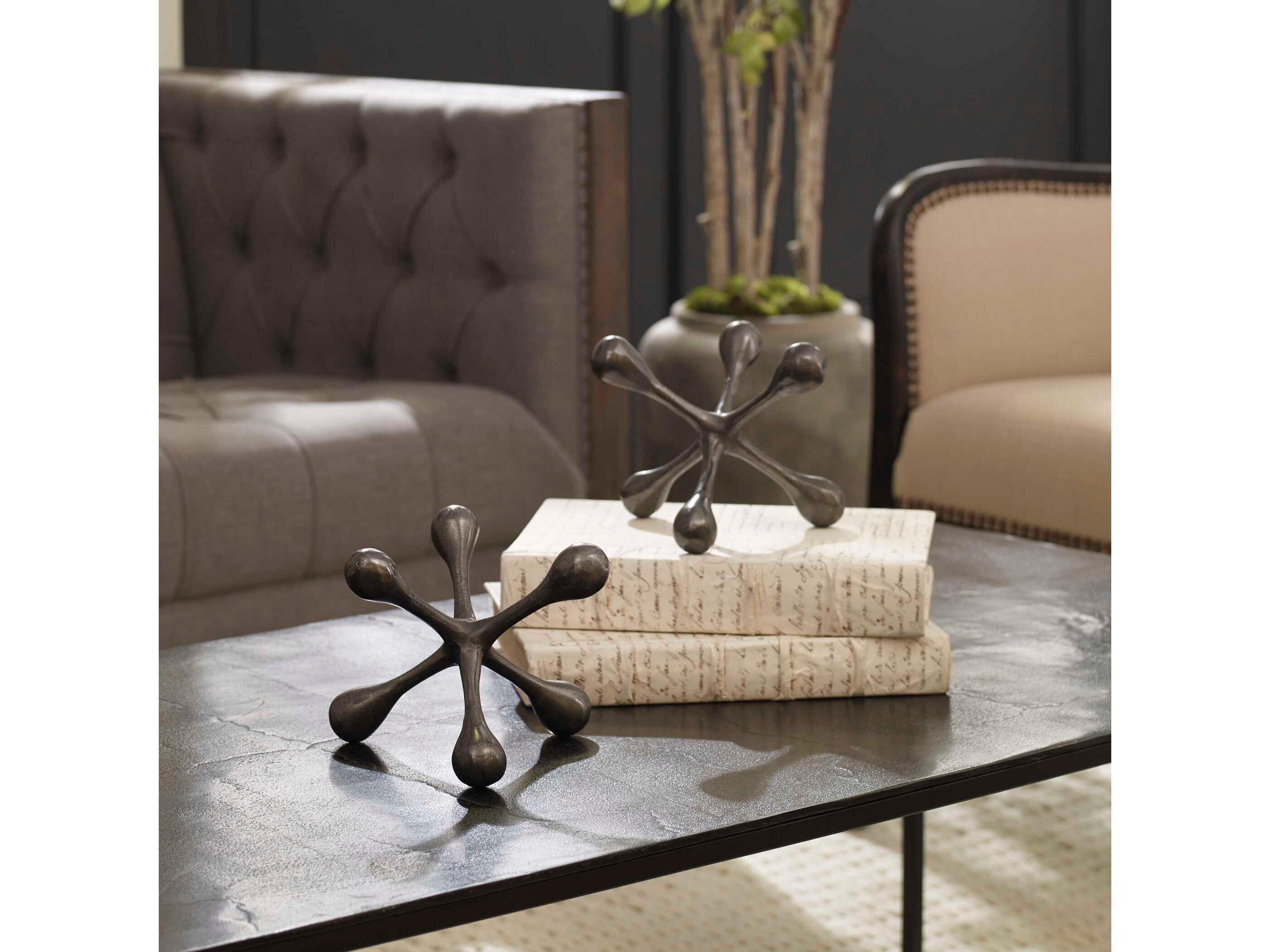 Uttermost Harlan Black Nickel Decorative Accent Set of 2