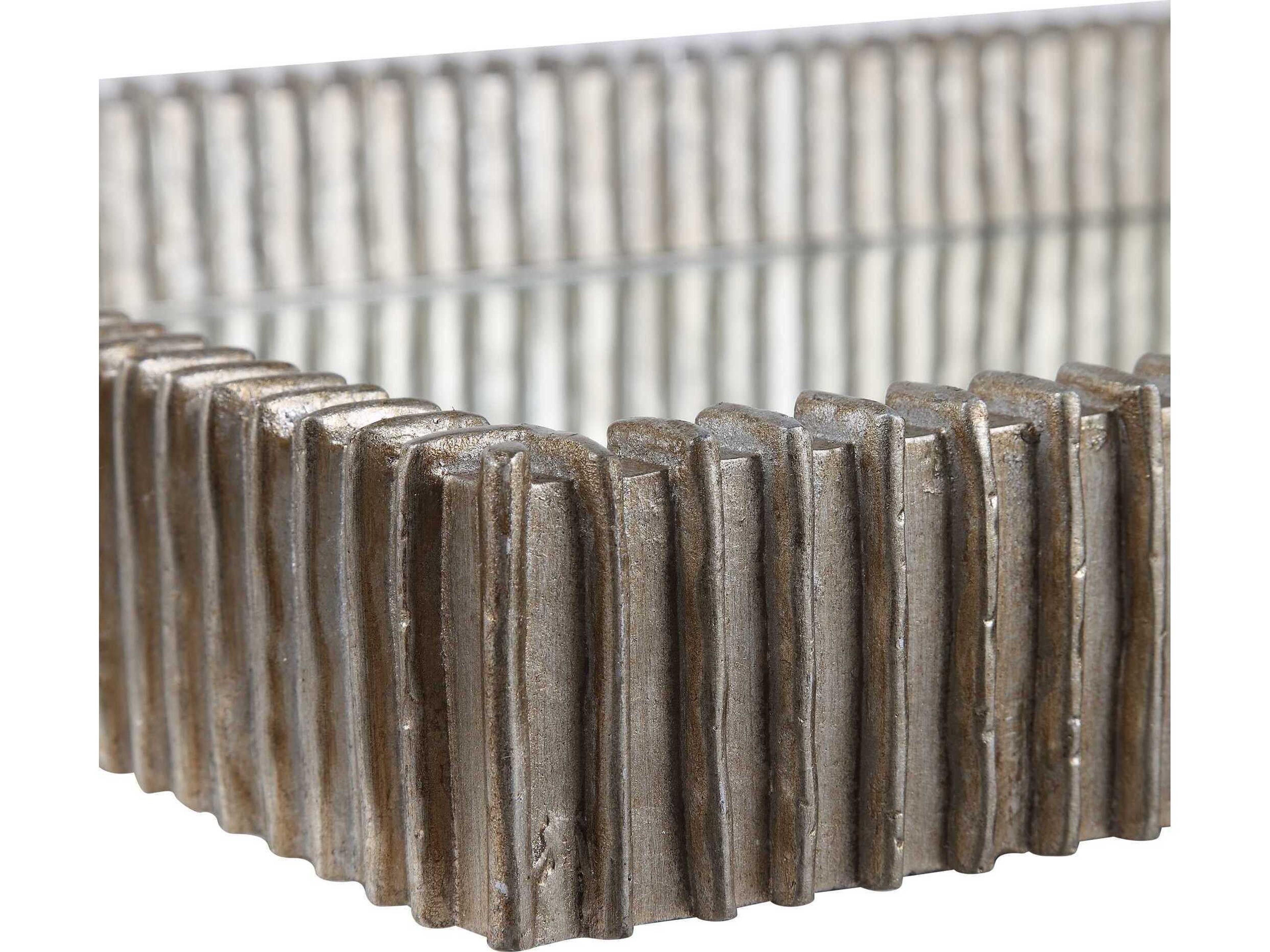 Uttermost Talmage Silver Leaf / Mirrored Tray
