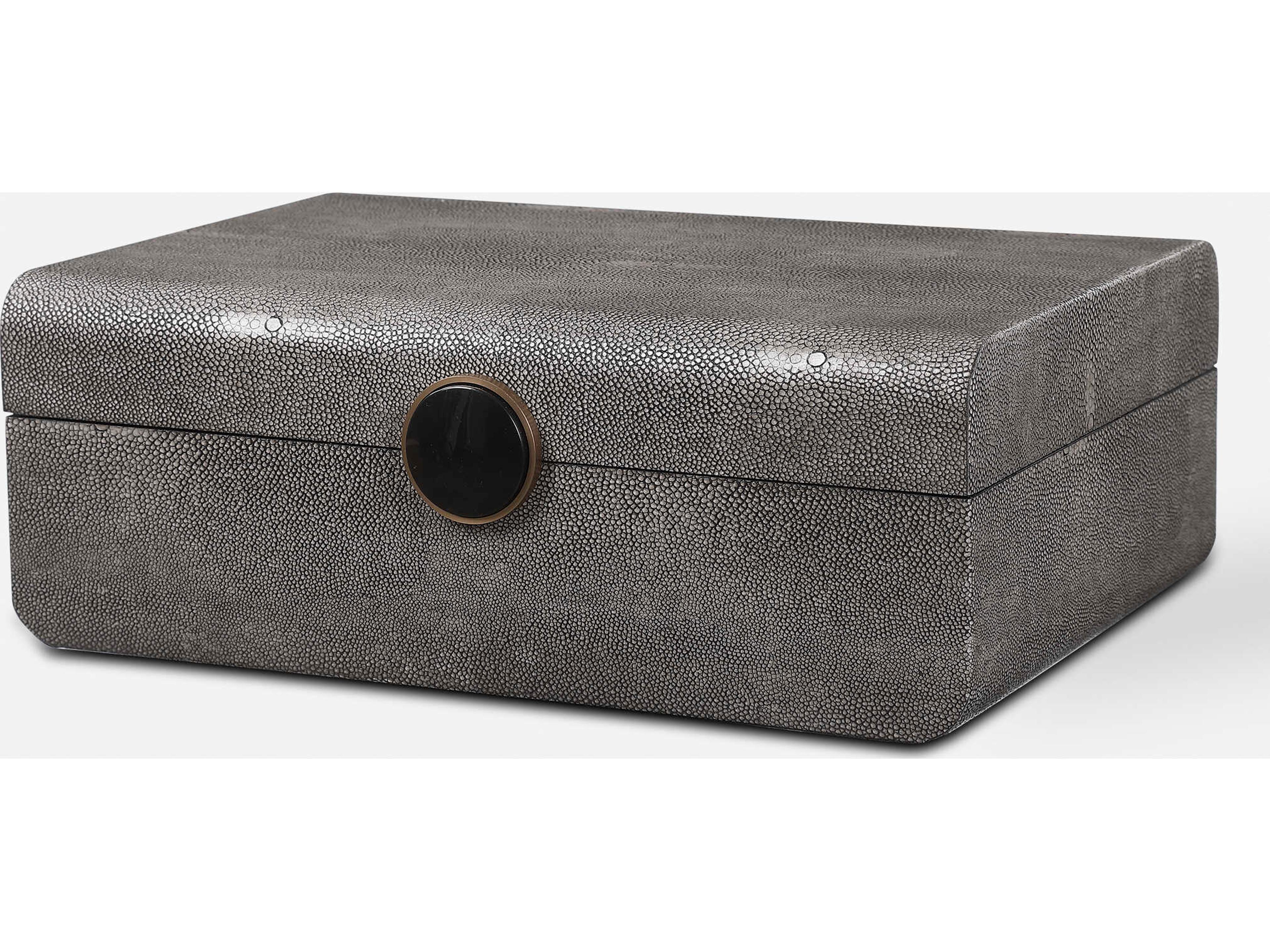 Lalique Art Dec Smoke Gray Jewelry Box