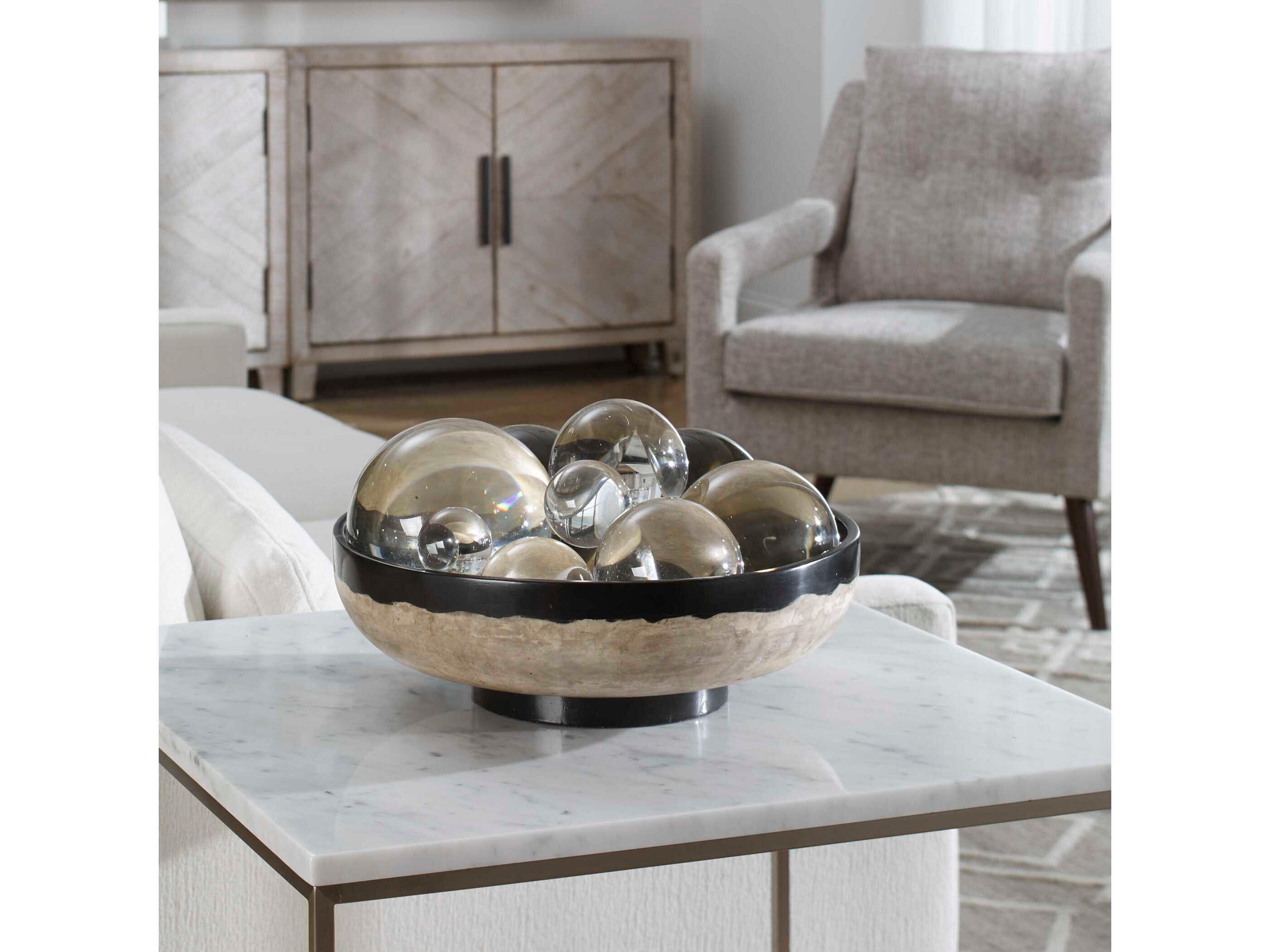 Uttermost Rastia Neutral Terrazzo Decorative Bowl