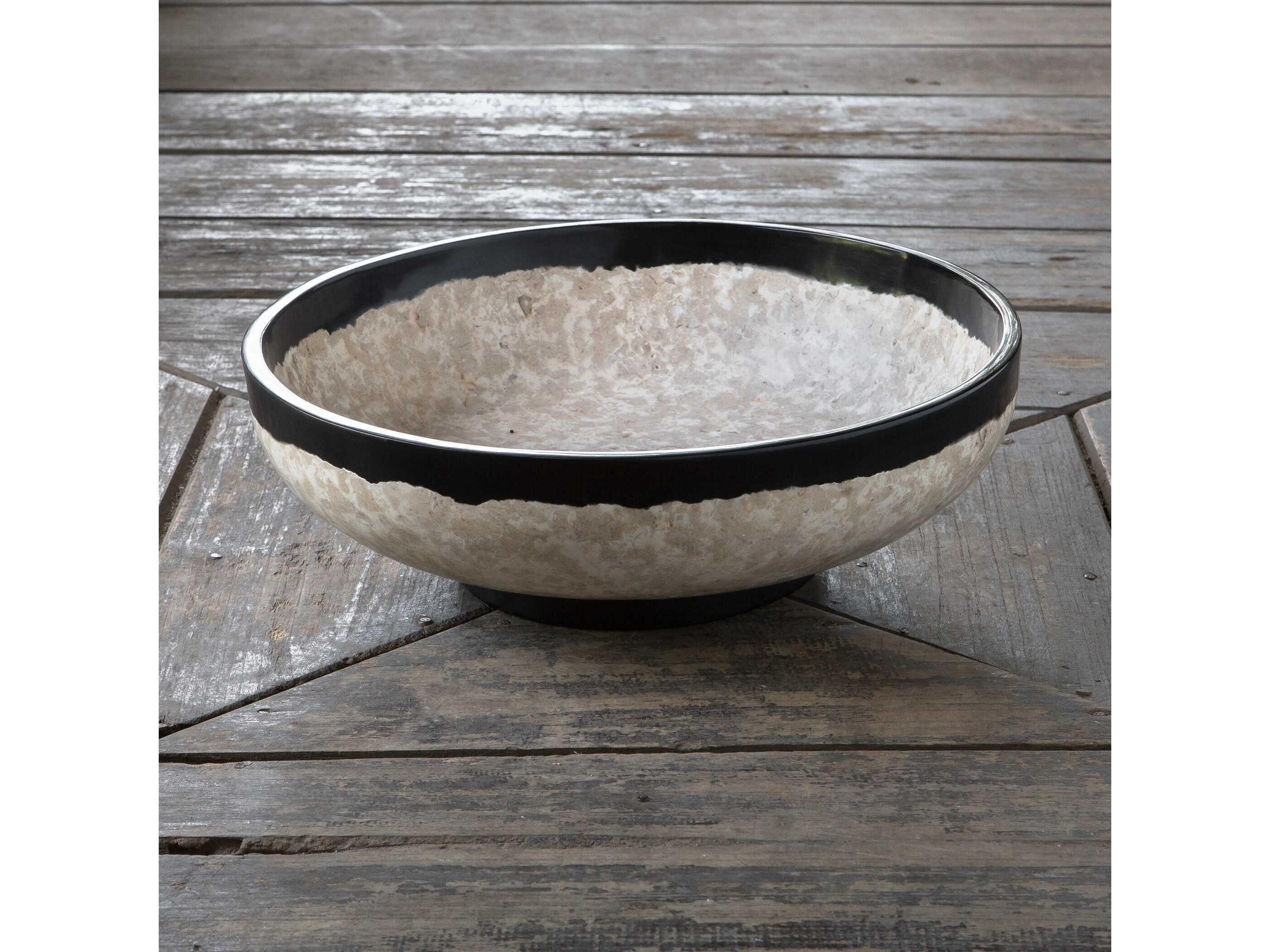 Uttermost Rastia Neutral Terrazzo Decorative Bowl