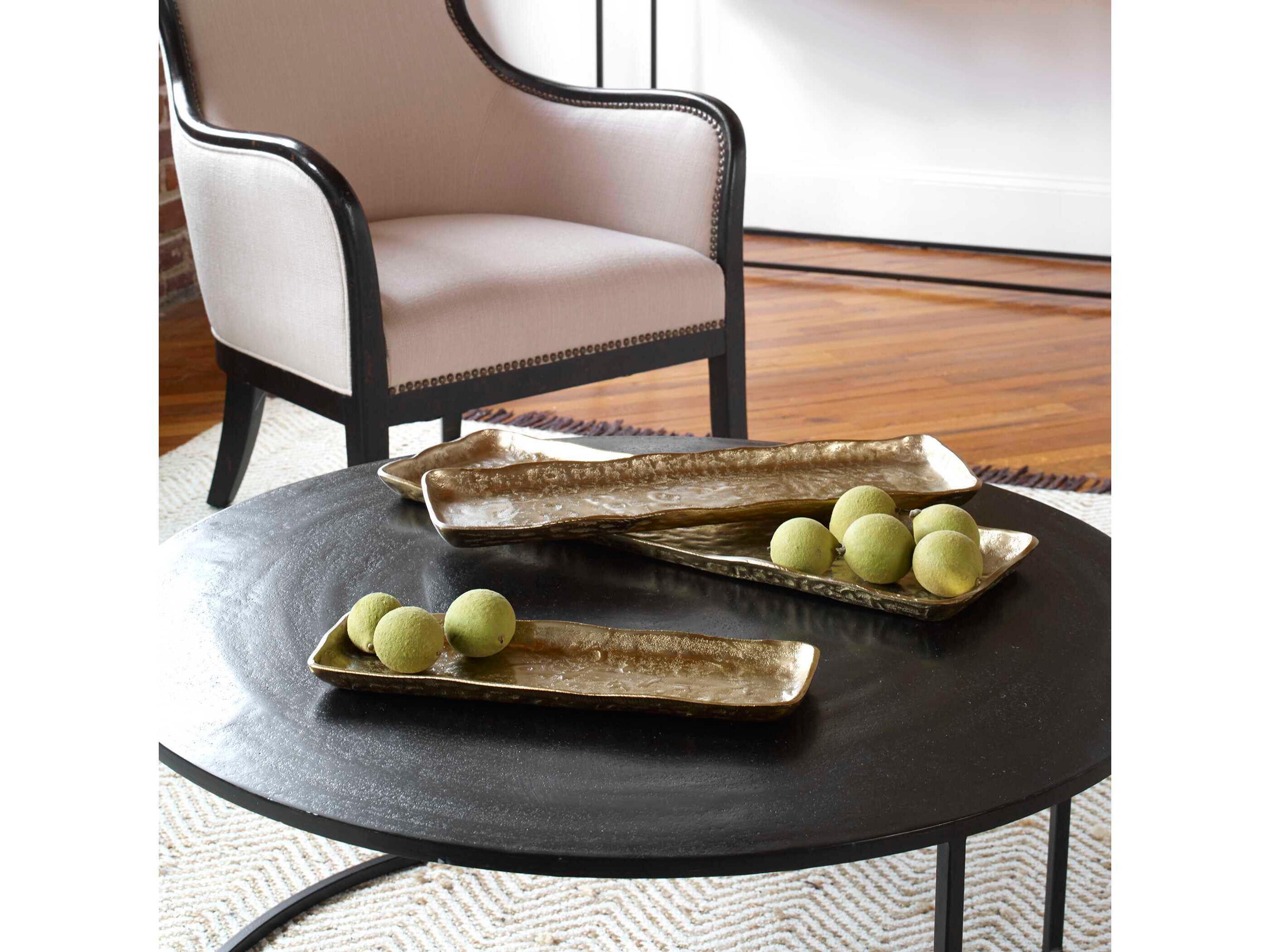 Uttermost Artisan Antique Gold Serving Tray Set of 3