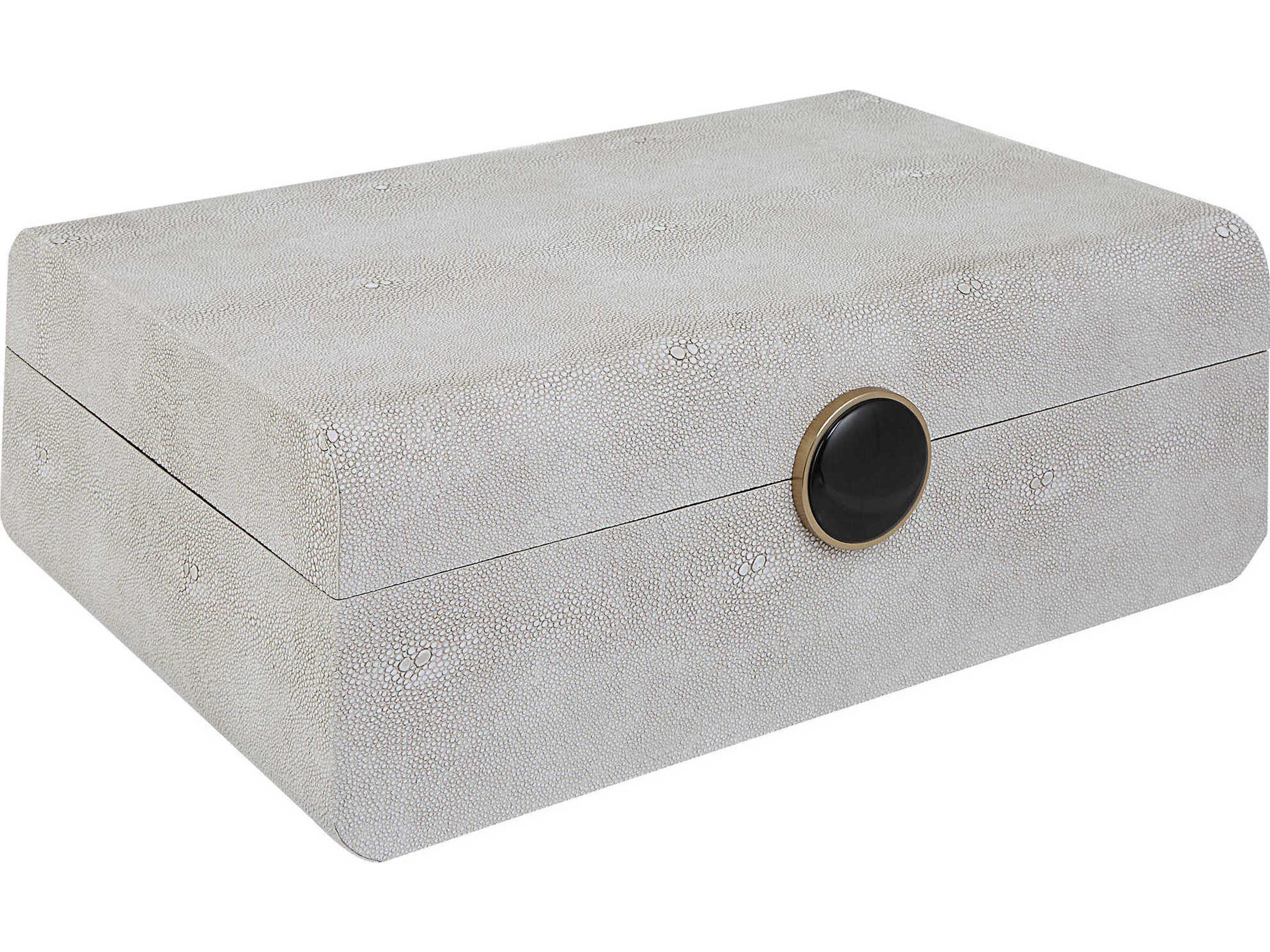 Uttermost Lalique White Jewelry Box