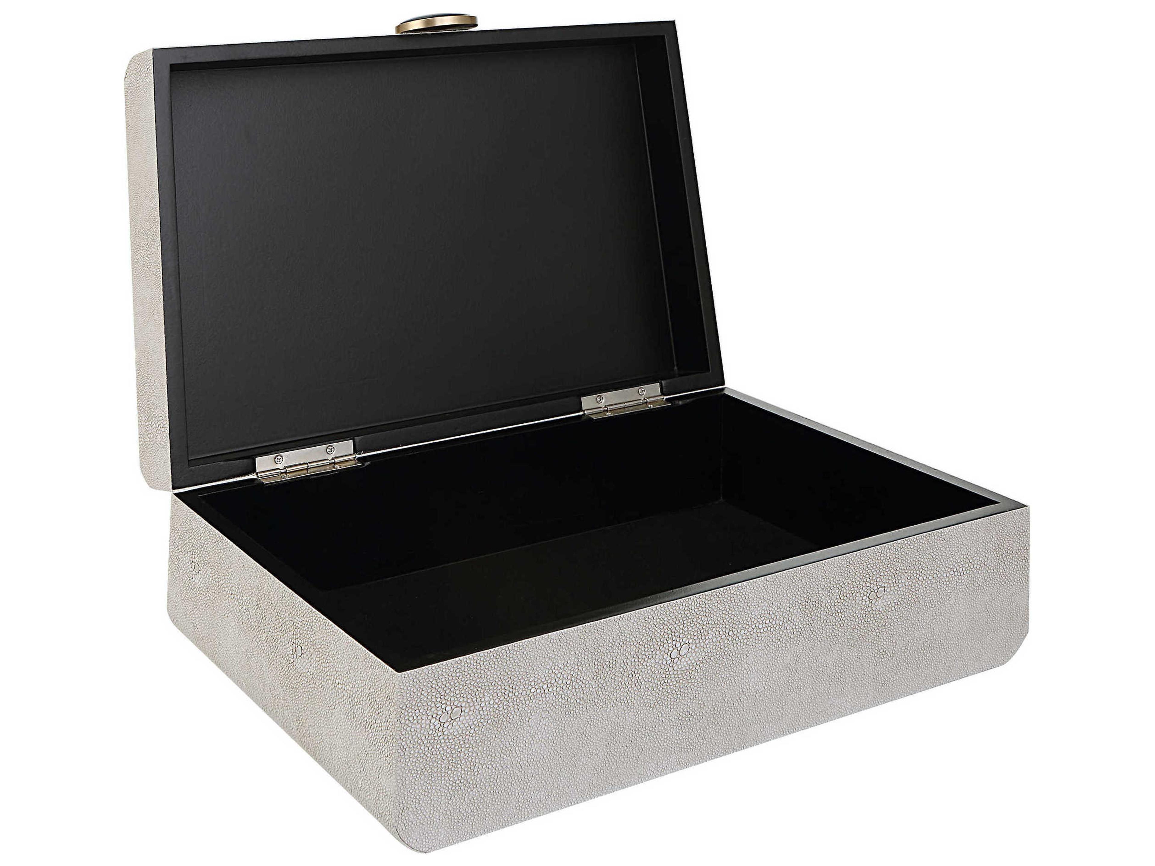 Uttermost Lalique White Jewelry Box