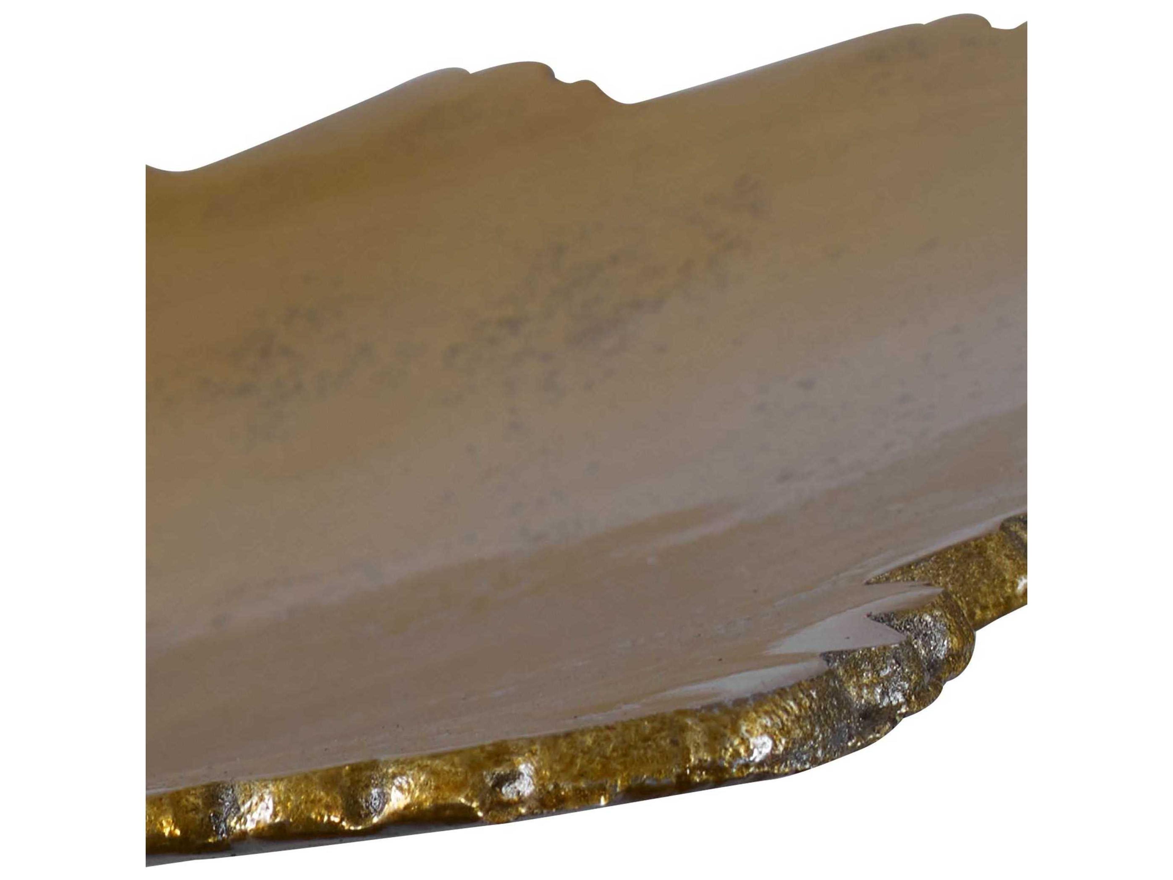 Uttermost Textured Gold Tray