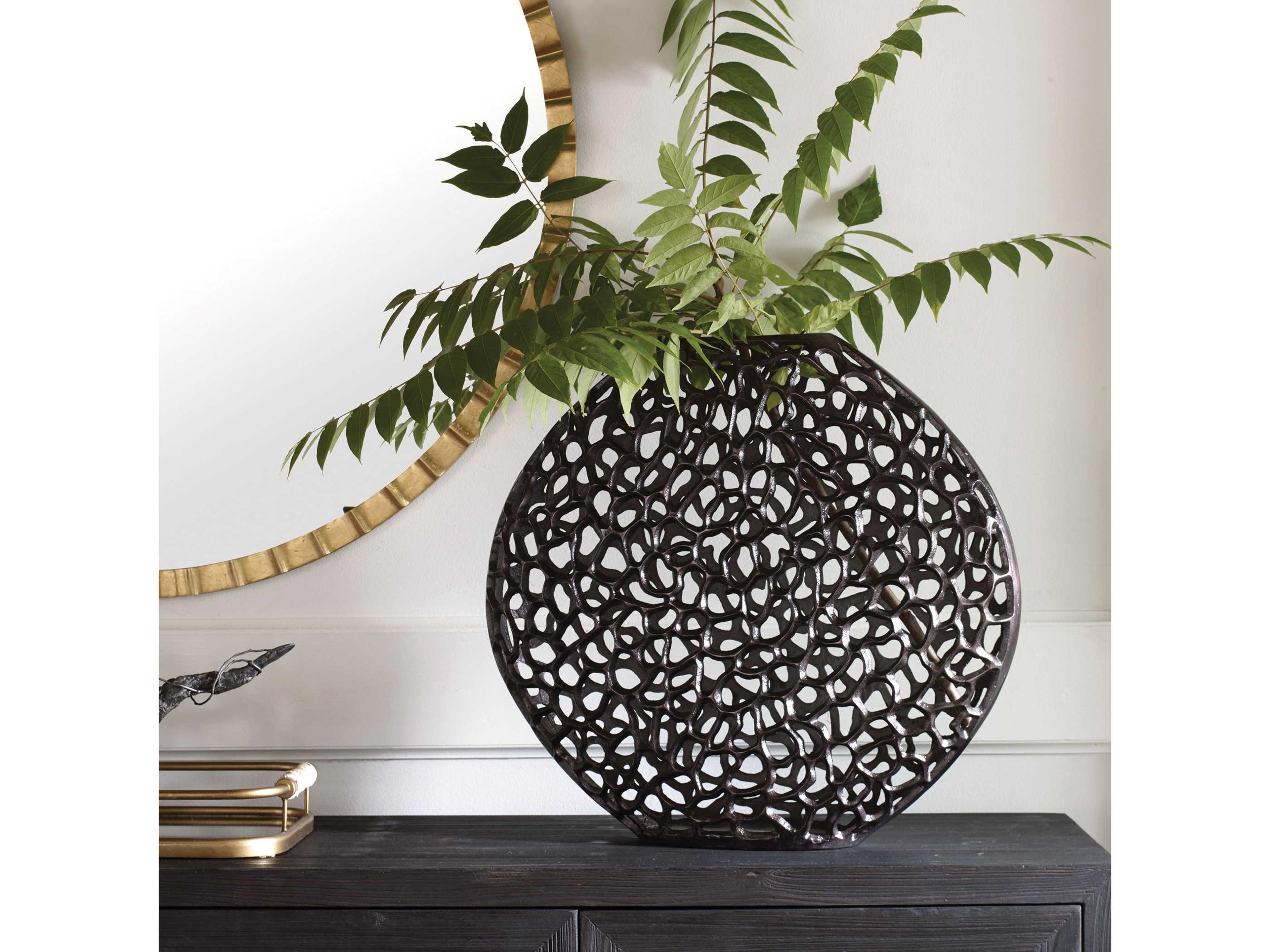 Uttermost Web Dark Bronze Vase