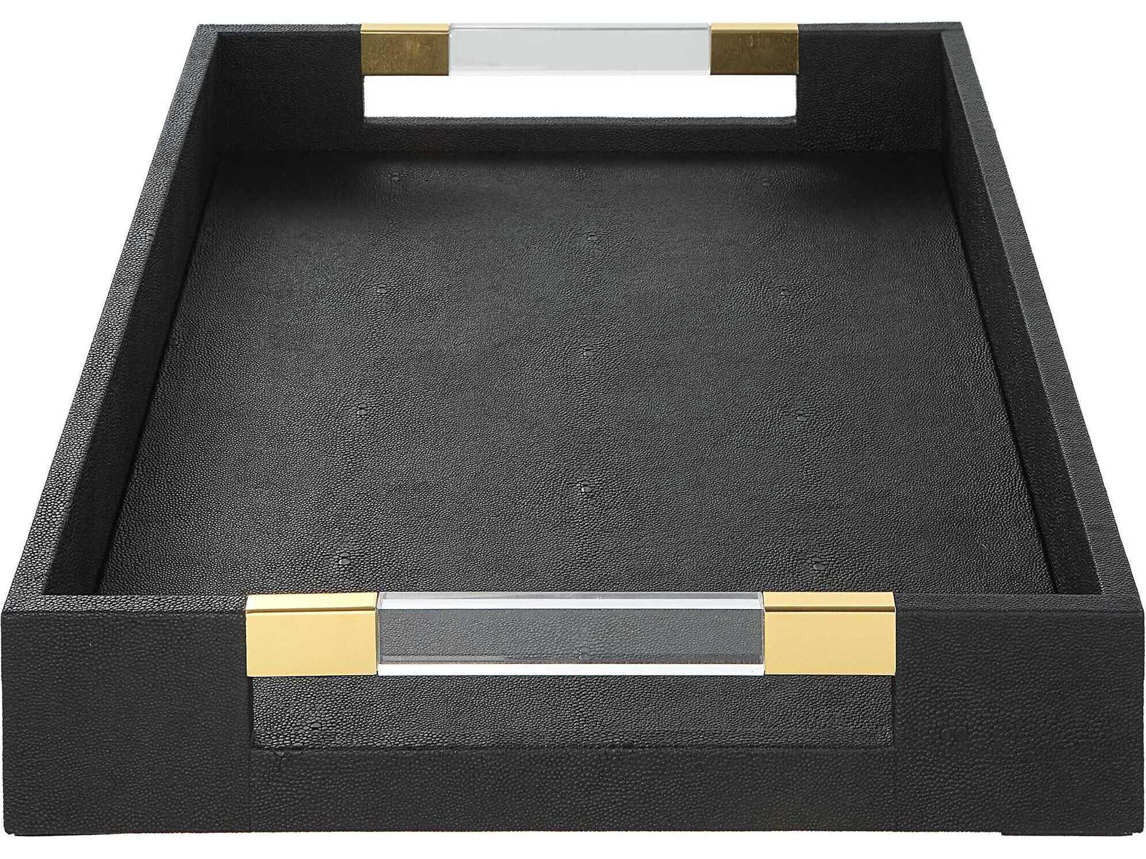 Uttermost Wessex Black Serving Tray