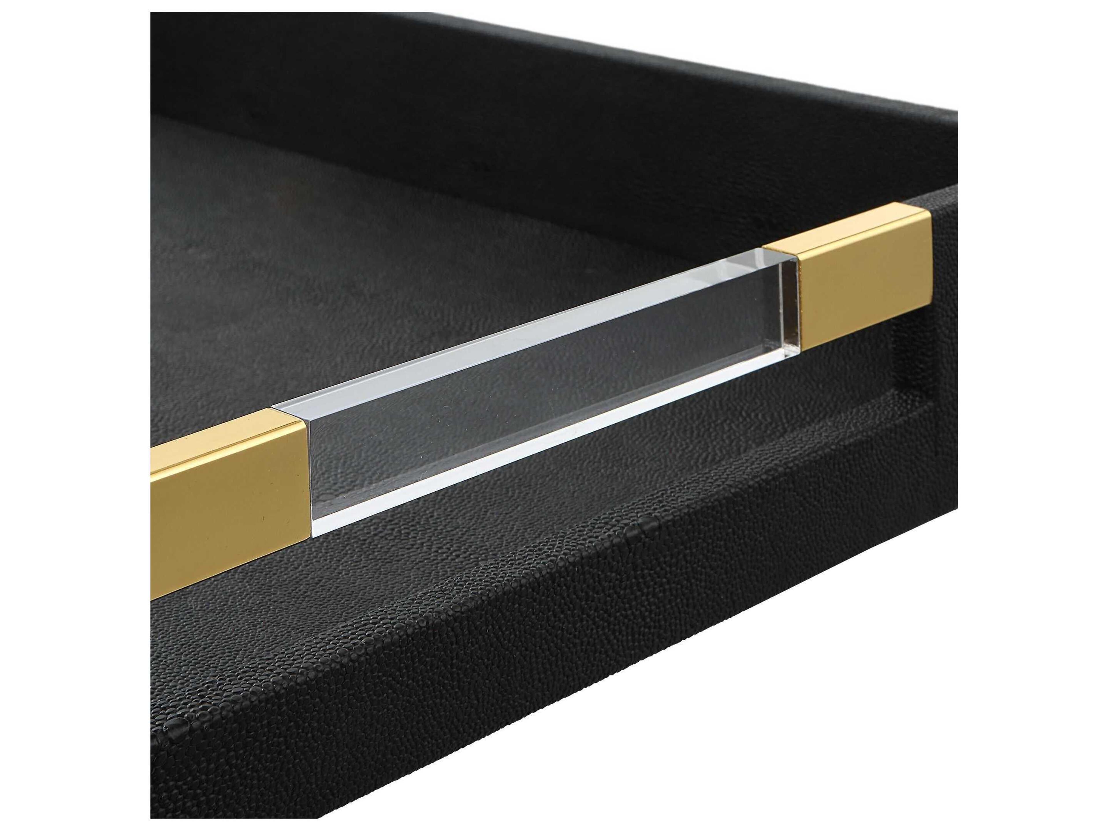 Uttermost Wessex Black Serving Tray