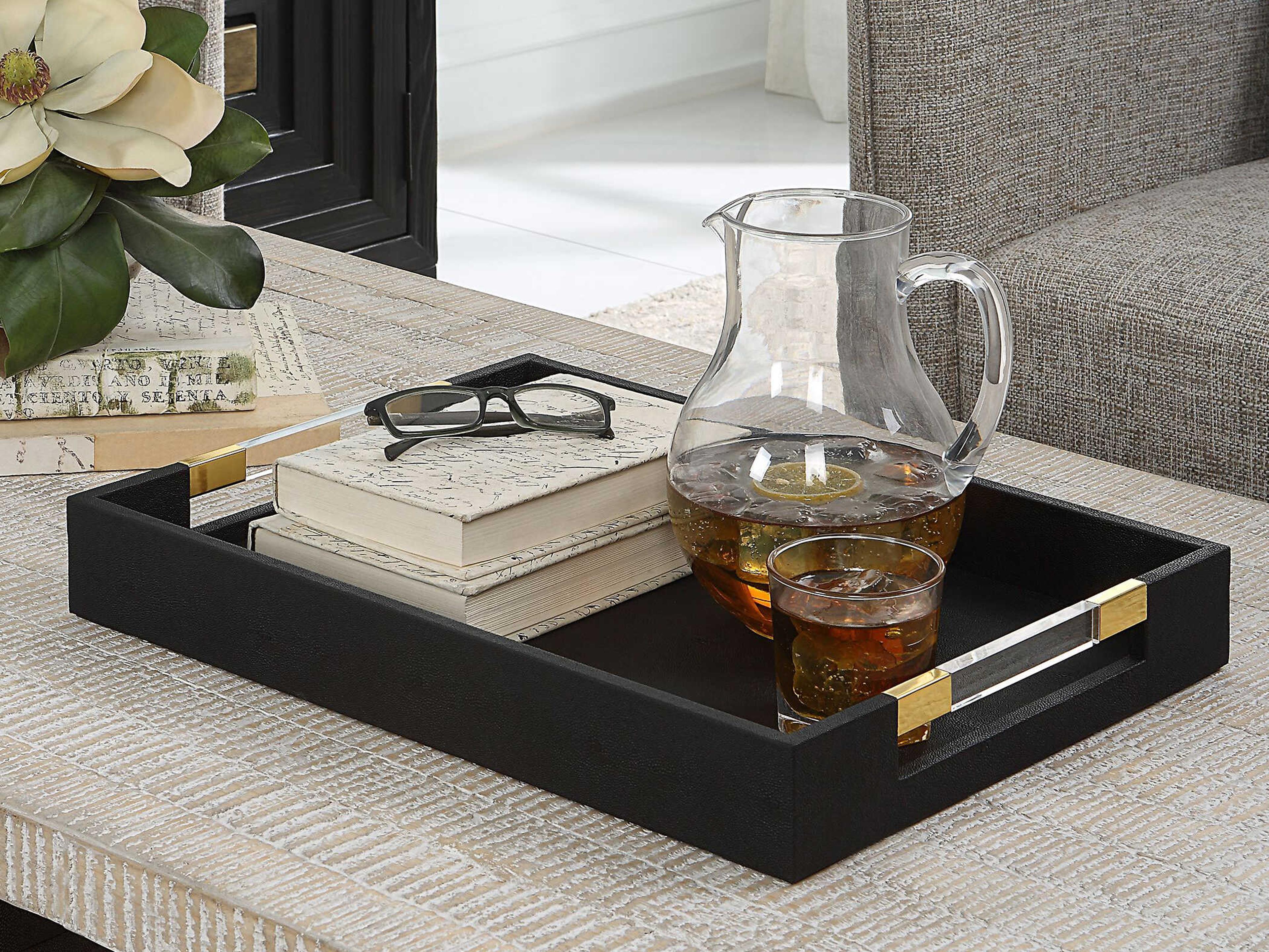 Uttermost Wessex Black Serving Tray