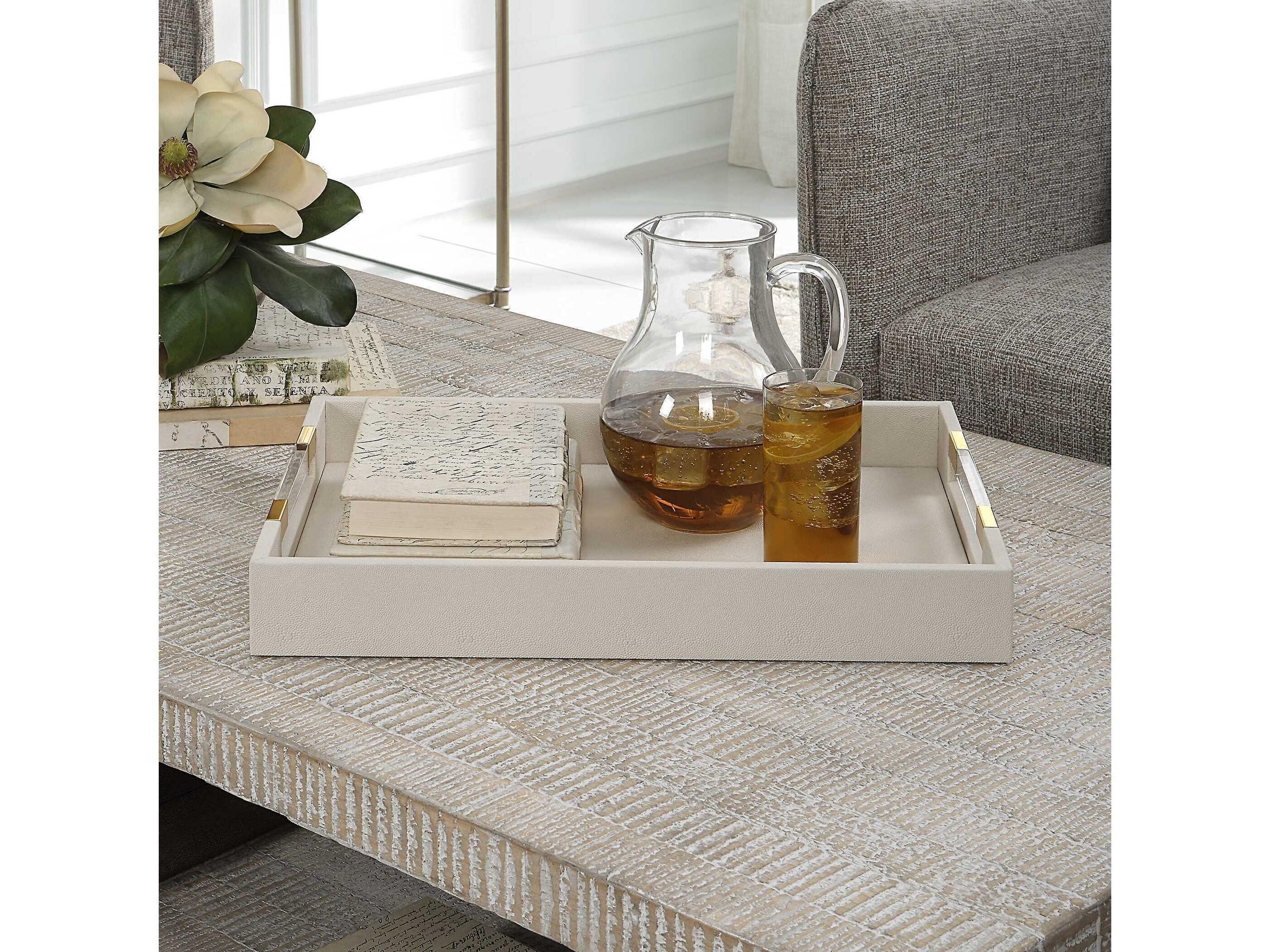Uttermost Wessex White Serving Tray