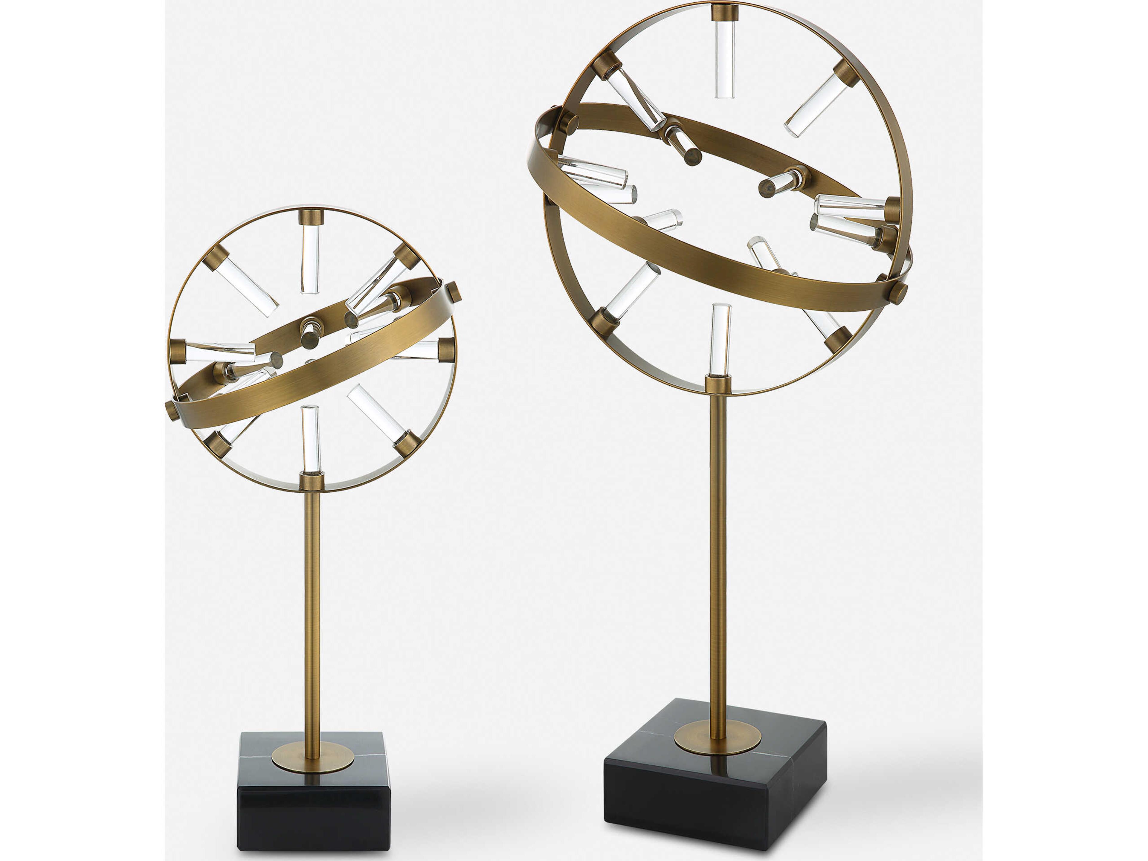 Uttermost Realm Spherical Sculptures Set of 2