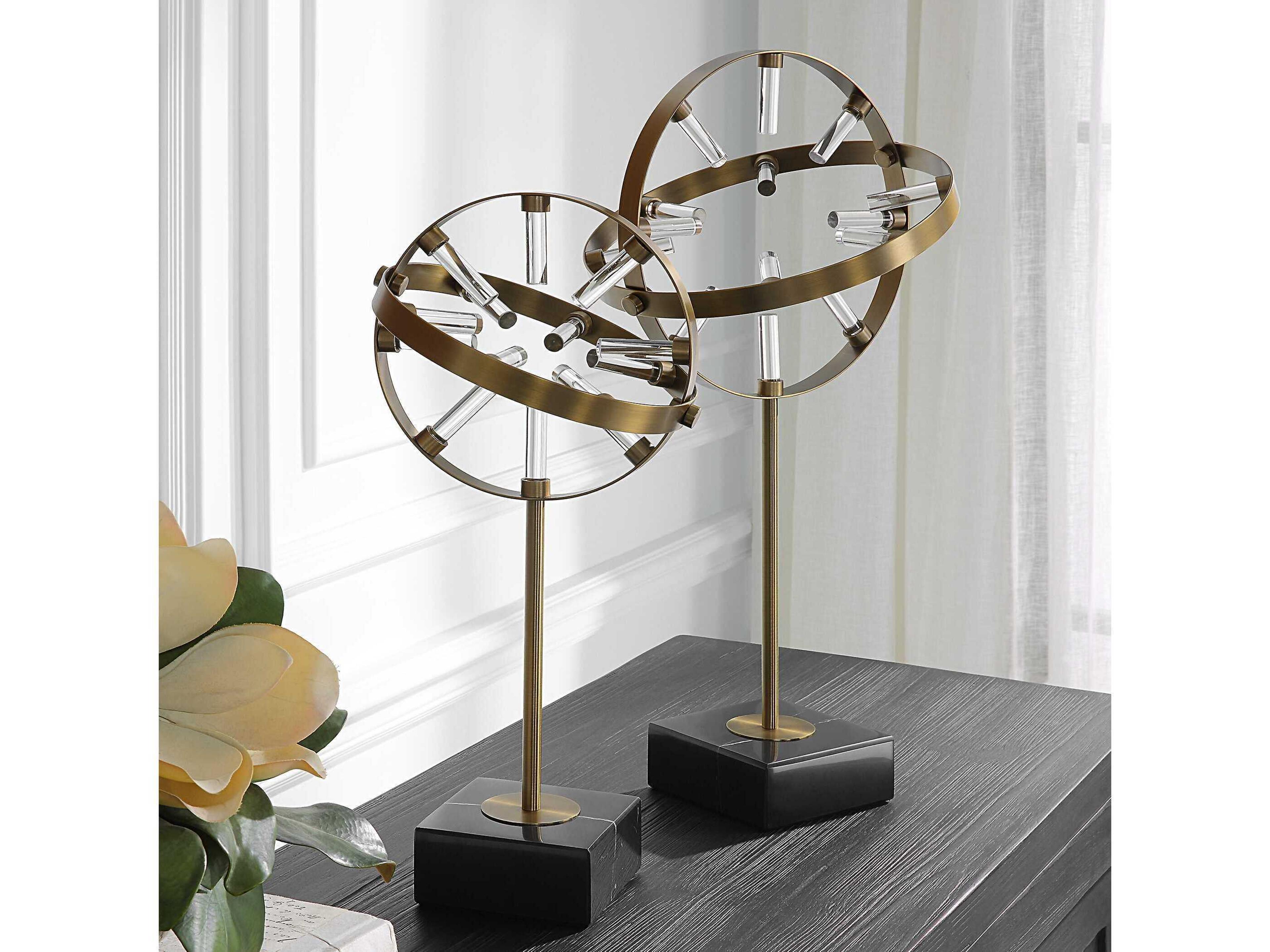 Uttermost Realm Spherical Sculptures Set of 2