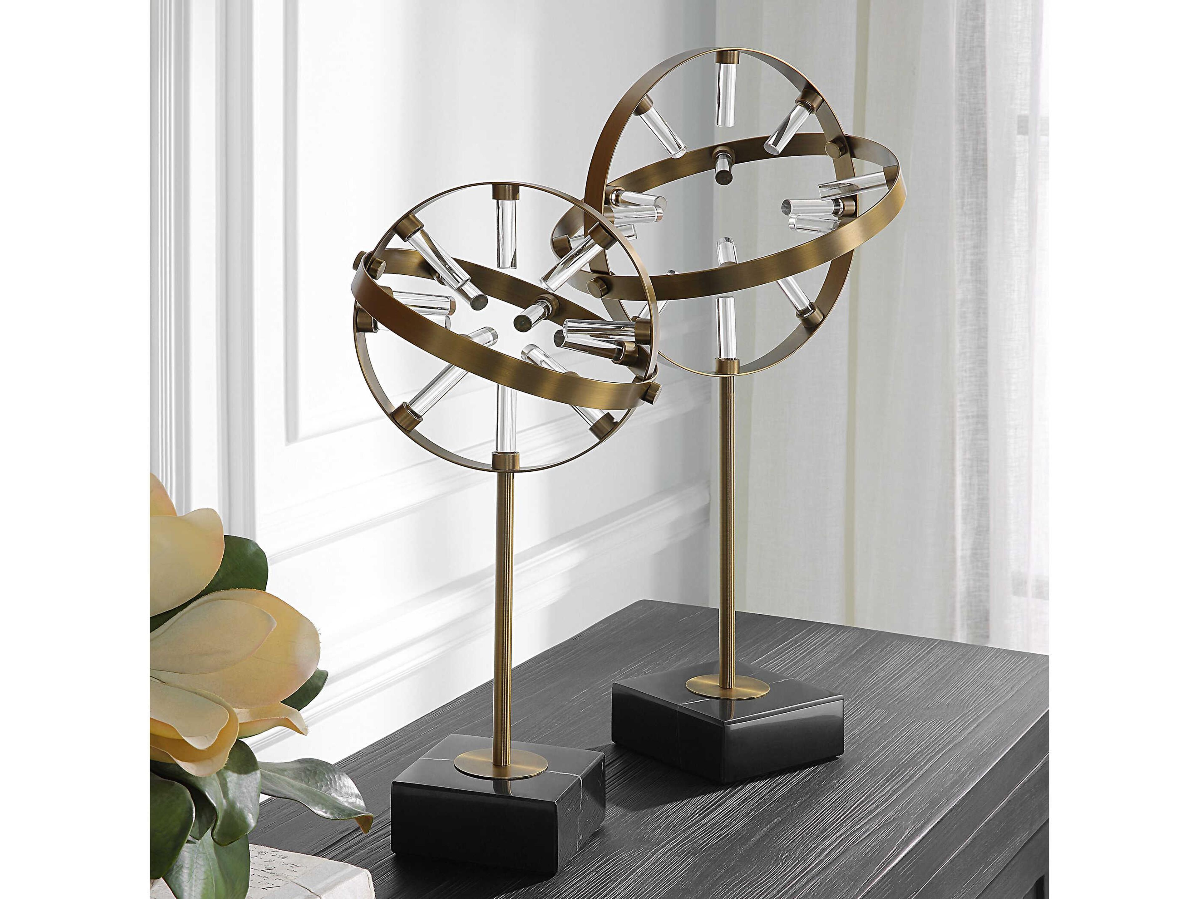 Uttermost Realm Spherical Sculptures Set of 2