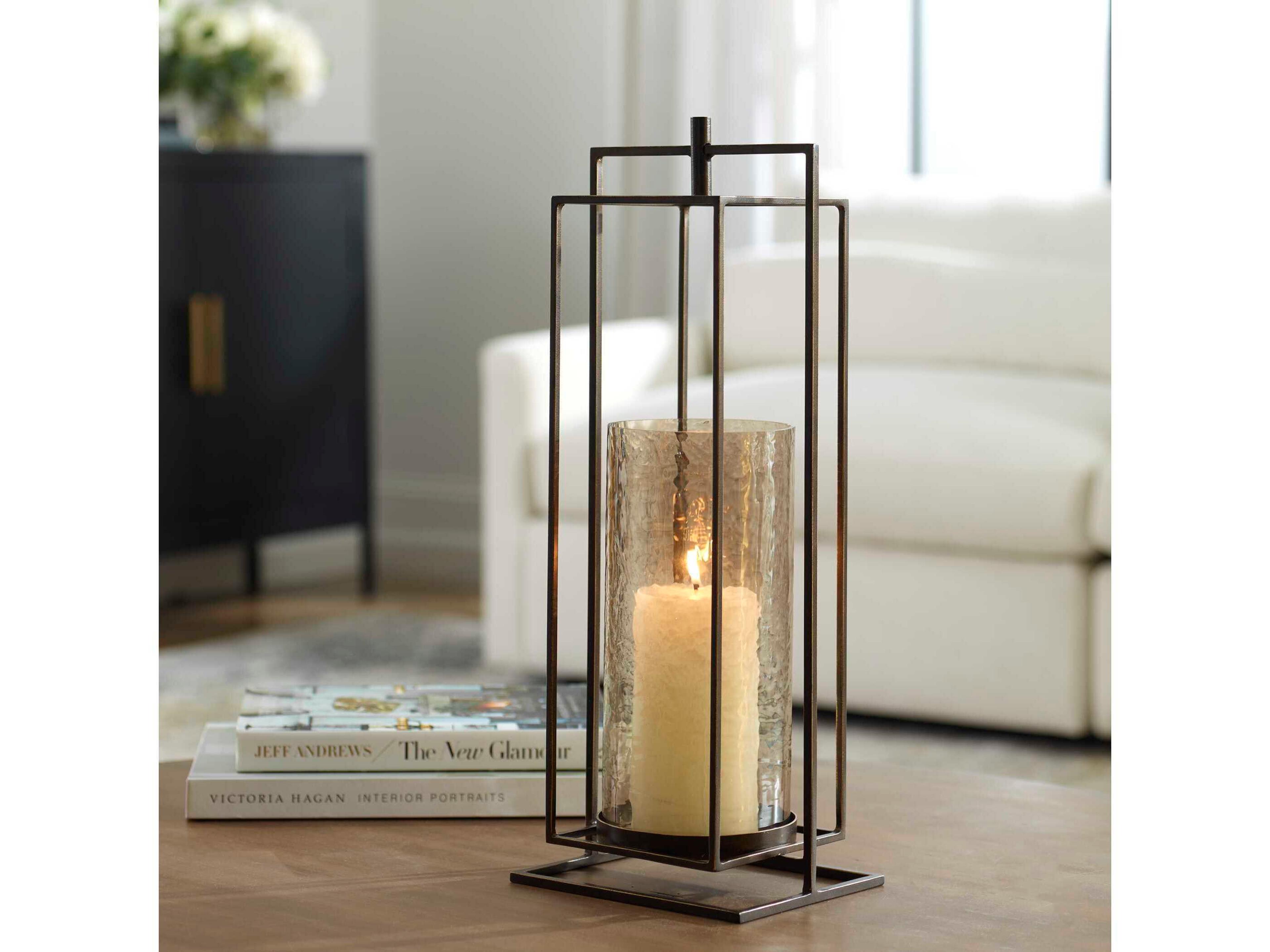 Uttermost Wenman Dark Bronze Gold Candle Holder
