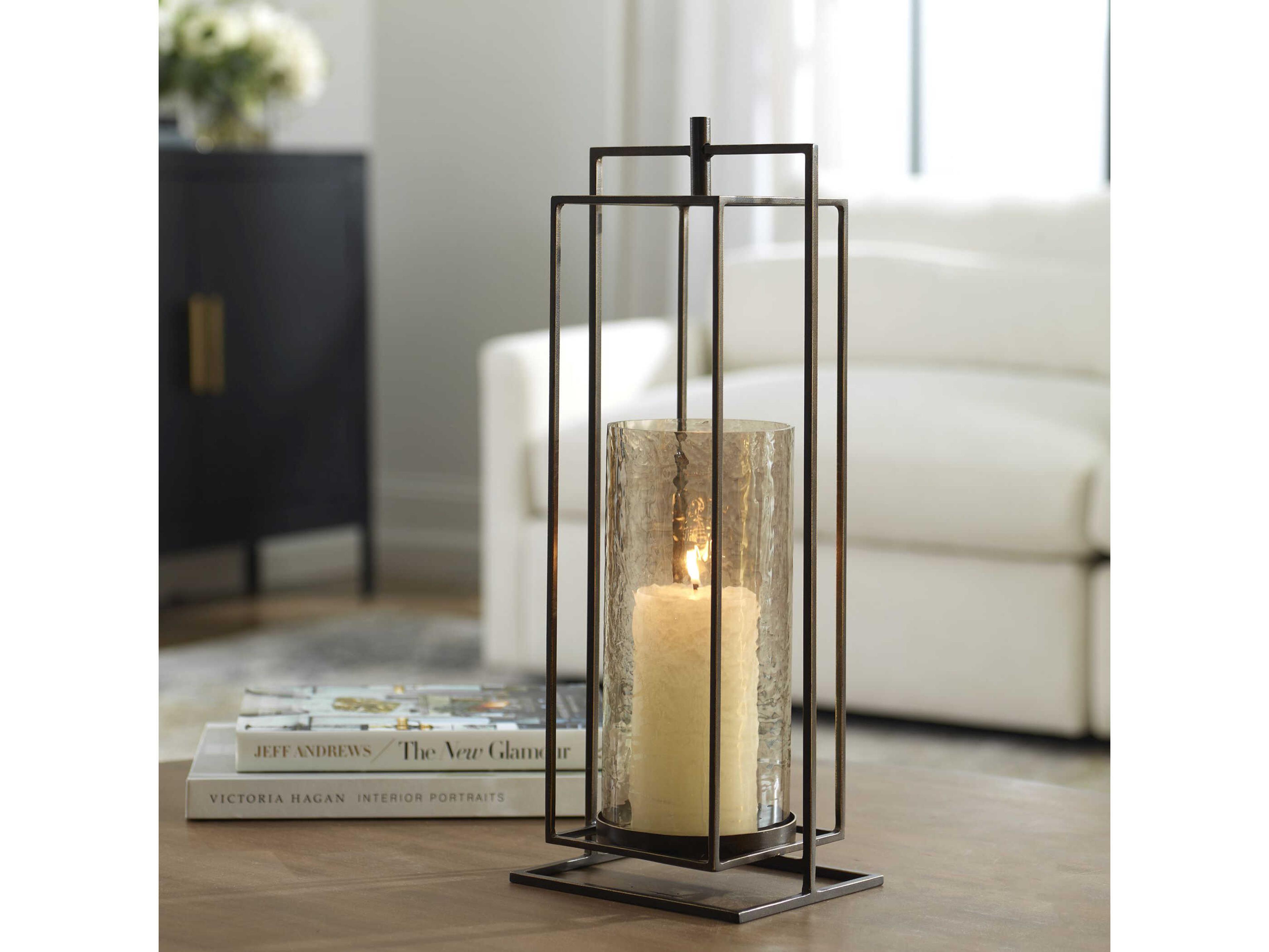 Uttermost Wenman Dark Bronze Gold Candle Holder