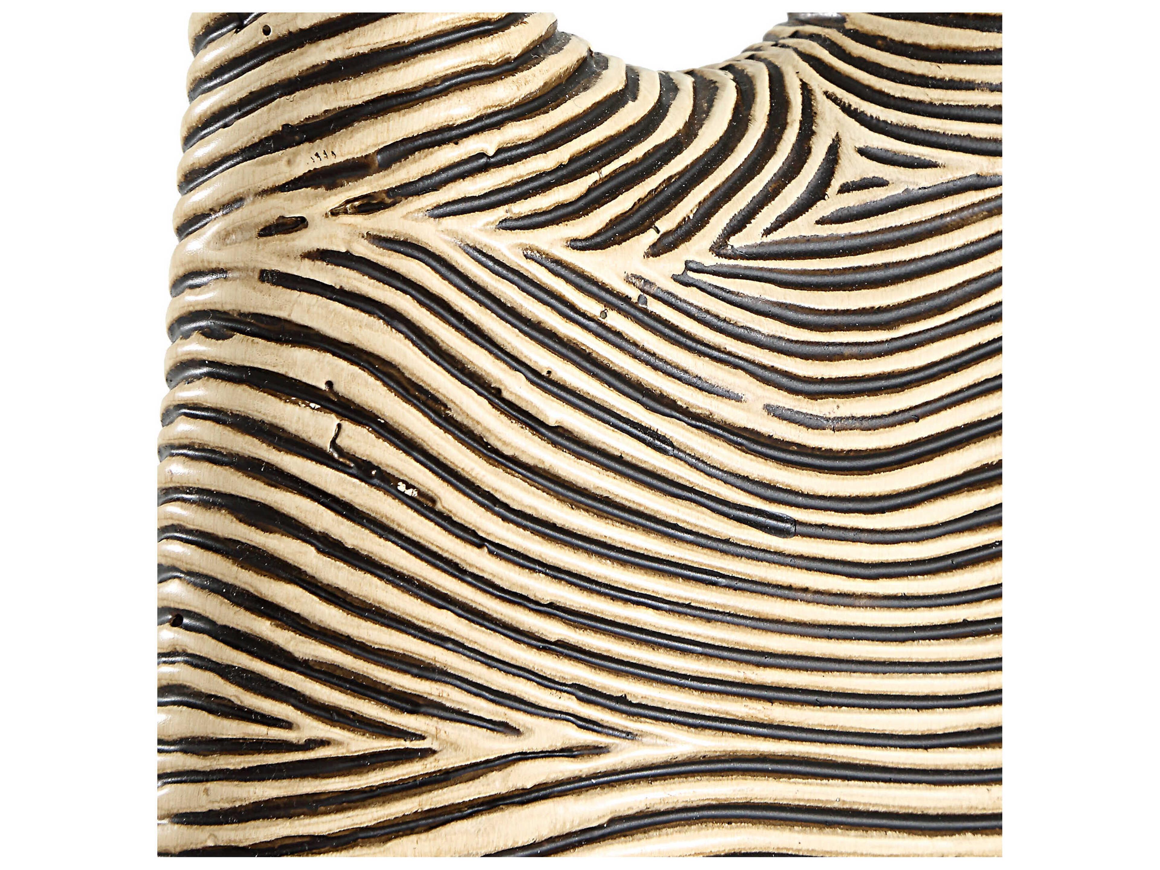 Uttermost Pochette Black White Sculpture