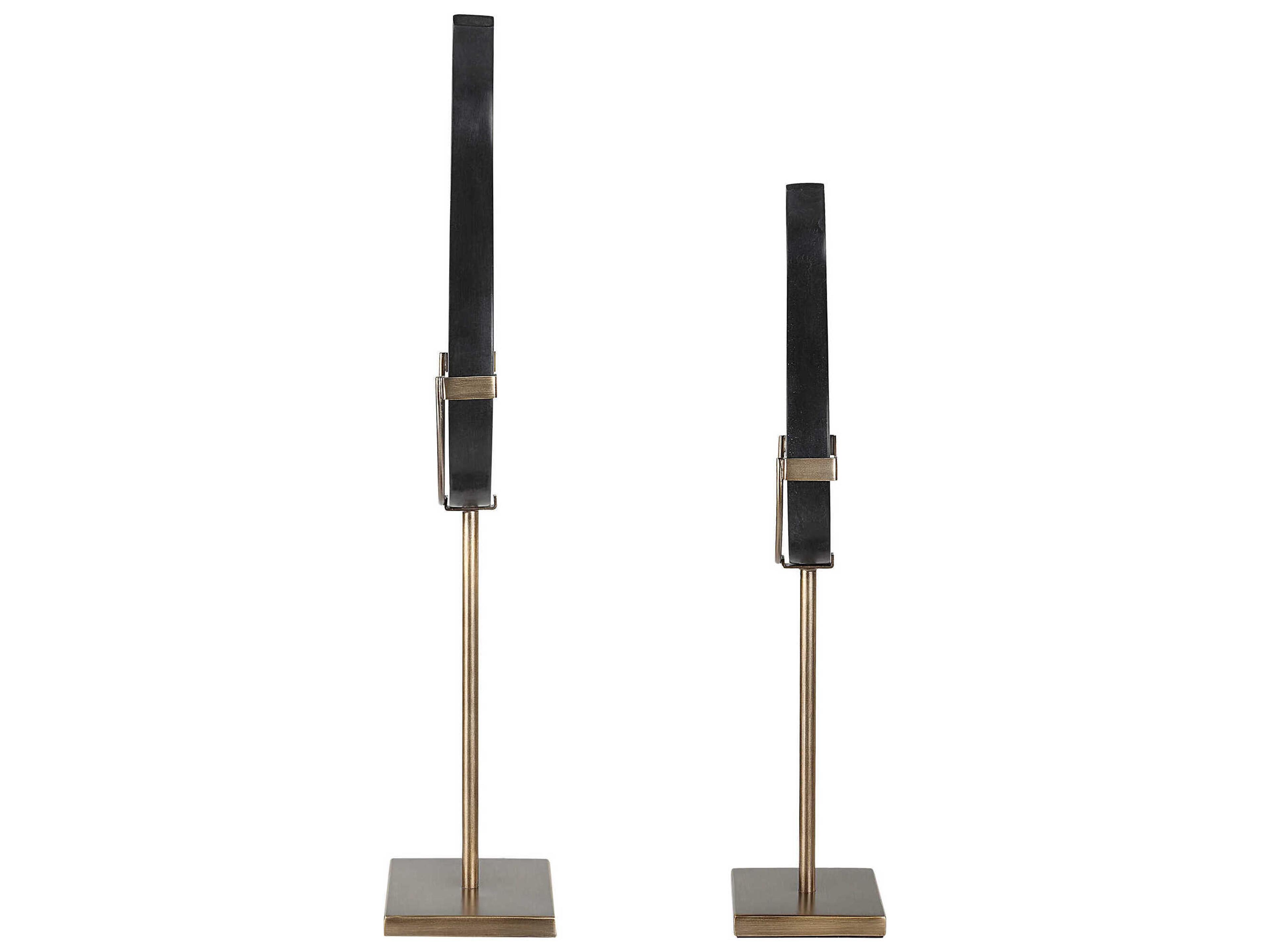 Uttermost Black Sculpture Set of 2