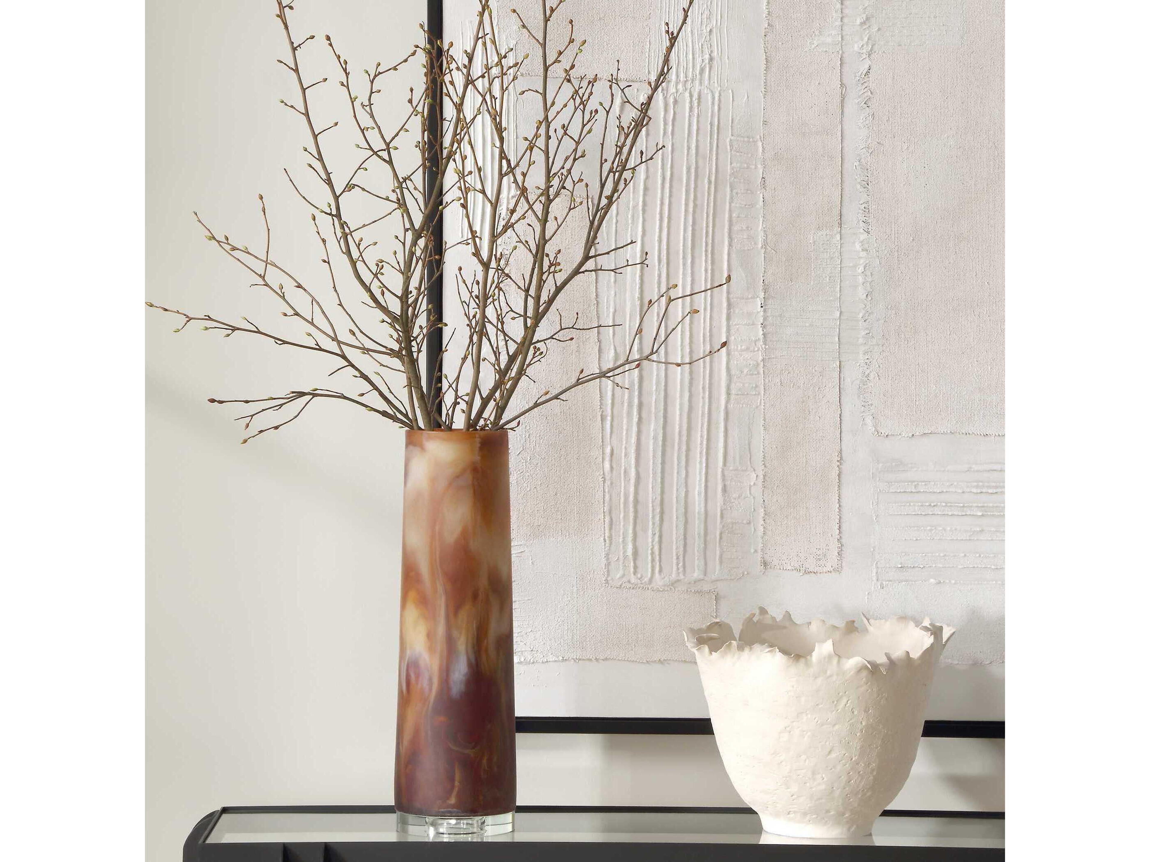 Uttermost Iced Mocha Vase