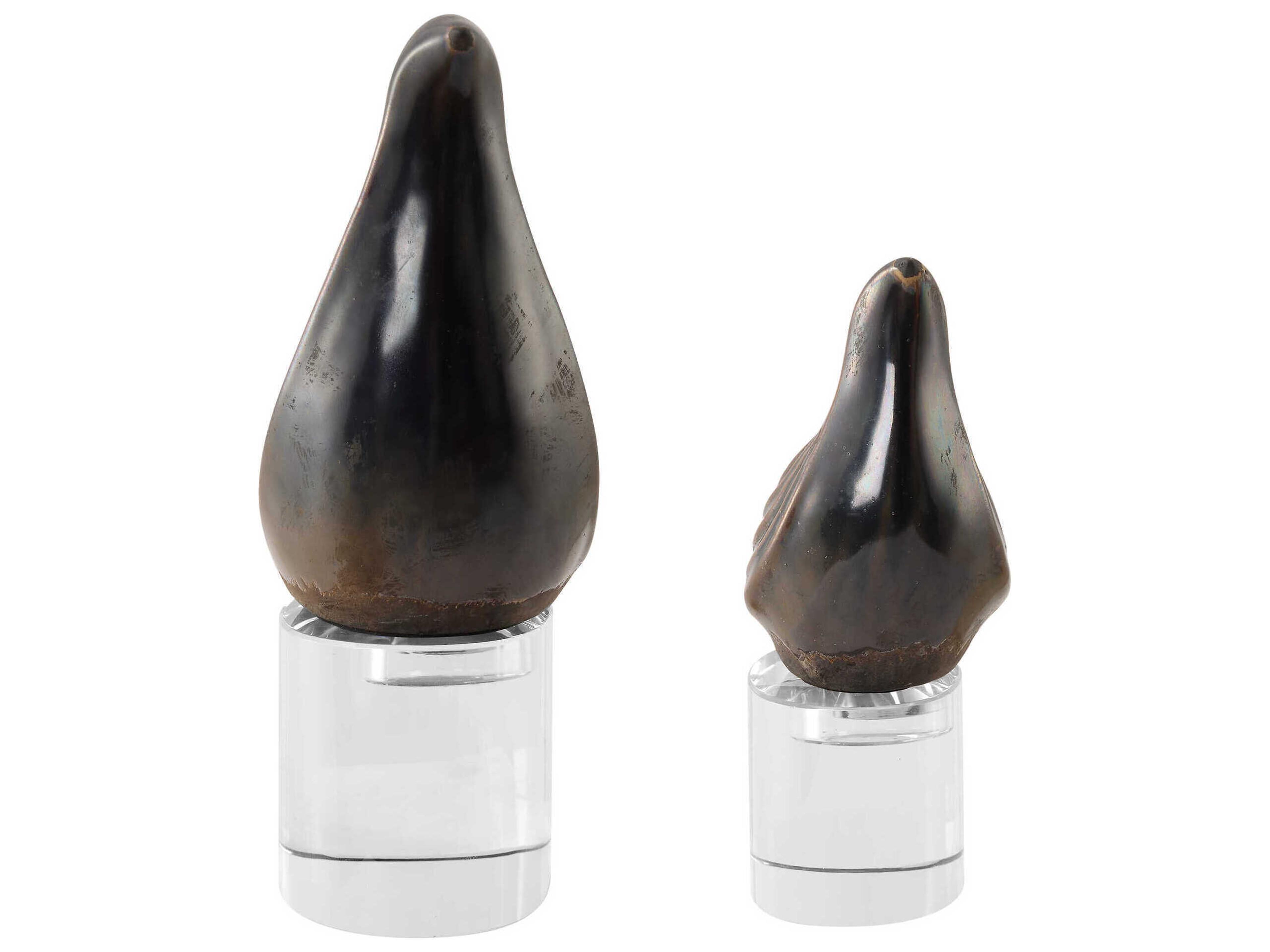 Uttermost Nesting Bird Gray Sculptures Set of 2