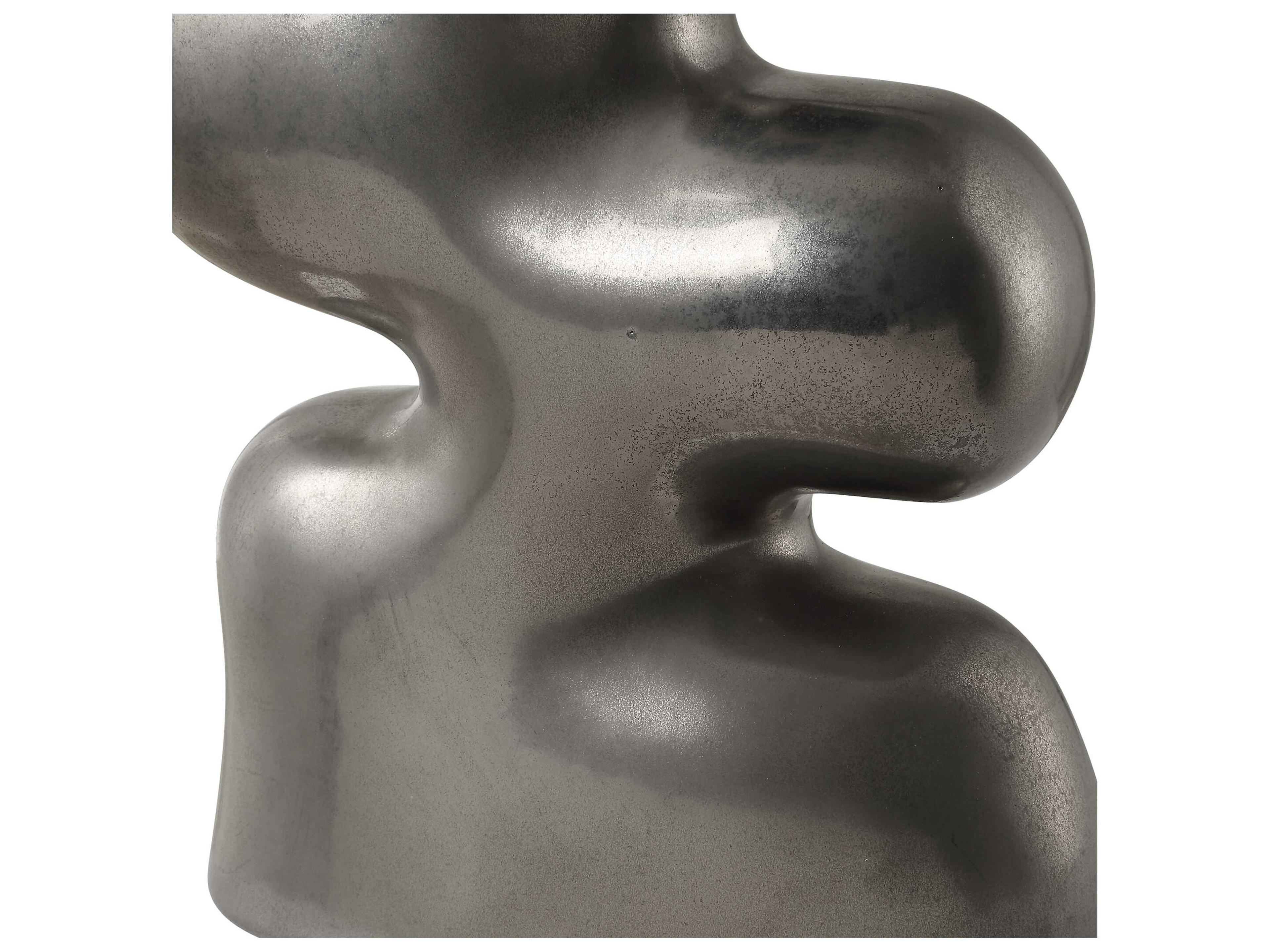 Uttermost Free Flowing Tarnished Nickel Vase (Set of 2)