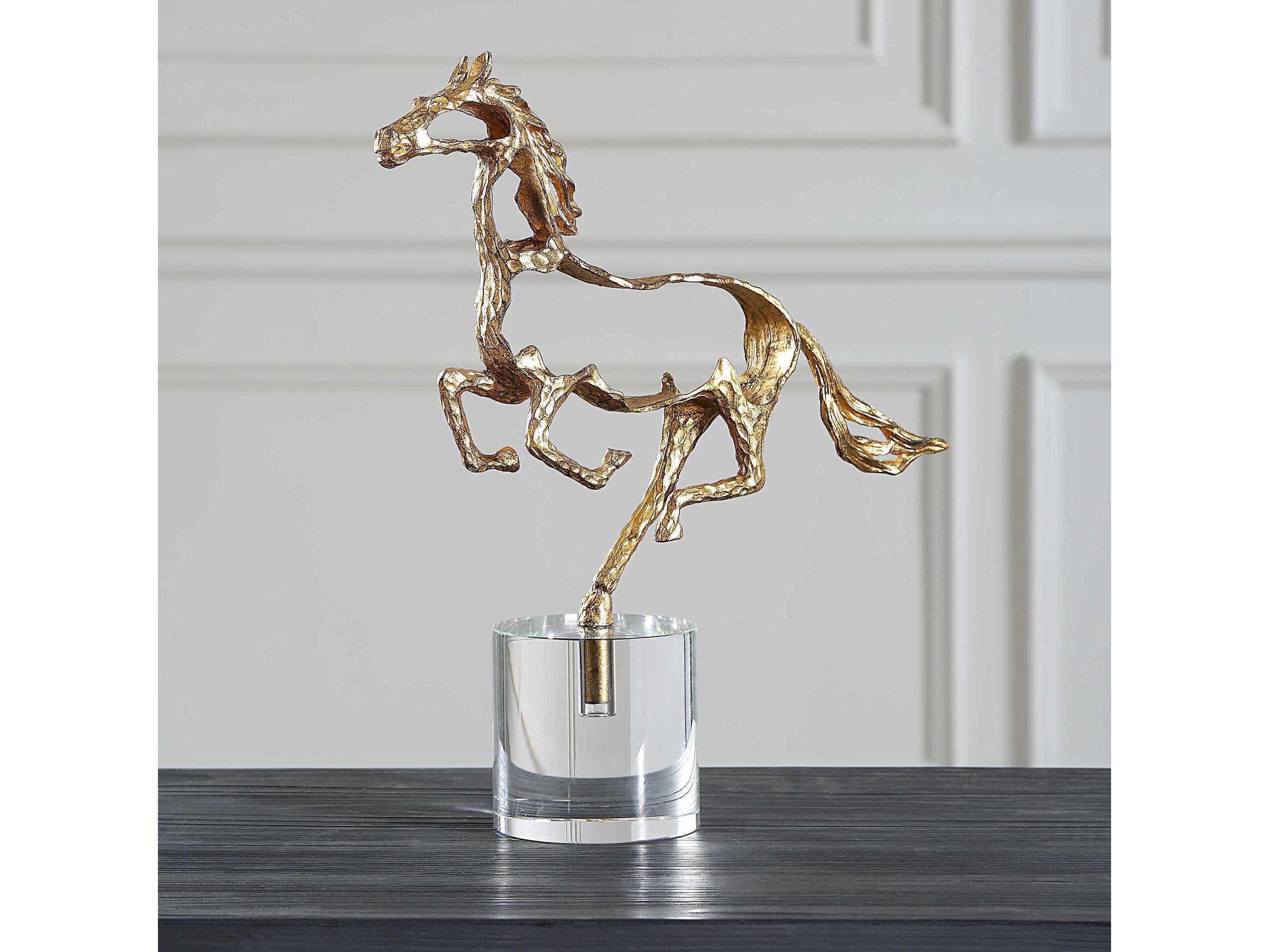 Uttermost Gallop Metallic Gold Sculpture