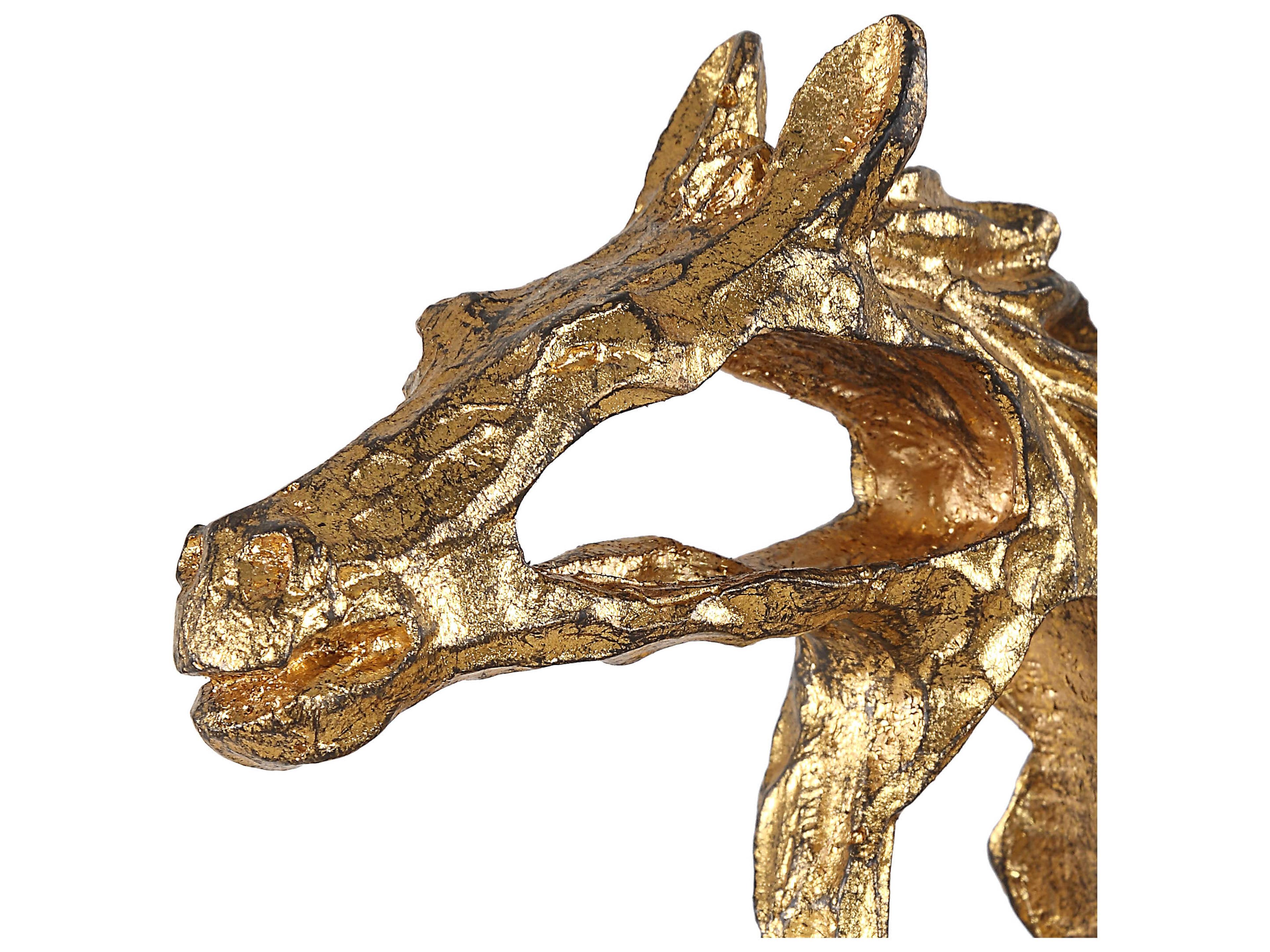 Uttermost Gallop Metallic Gold Sculpture