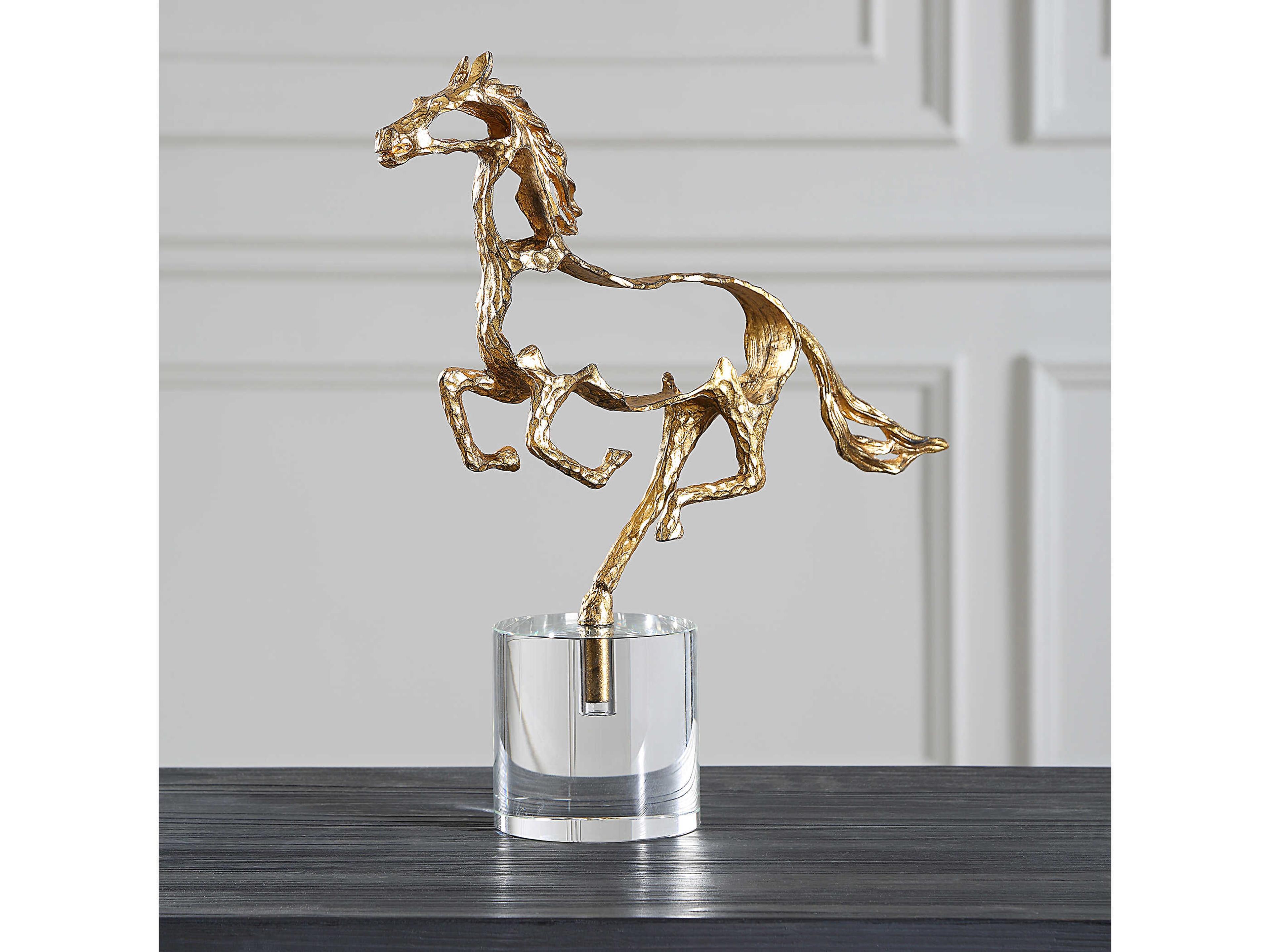 Uttermost Gallop Metallic Gold Sculpture