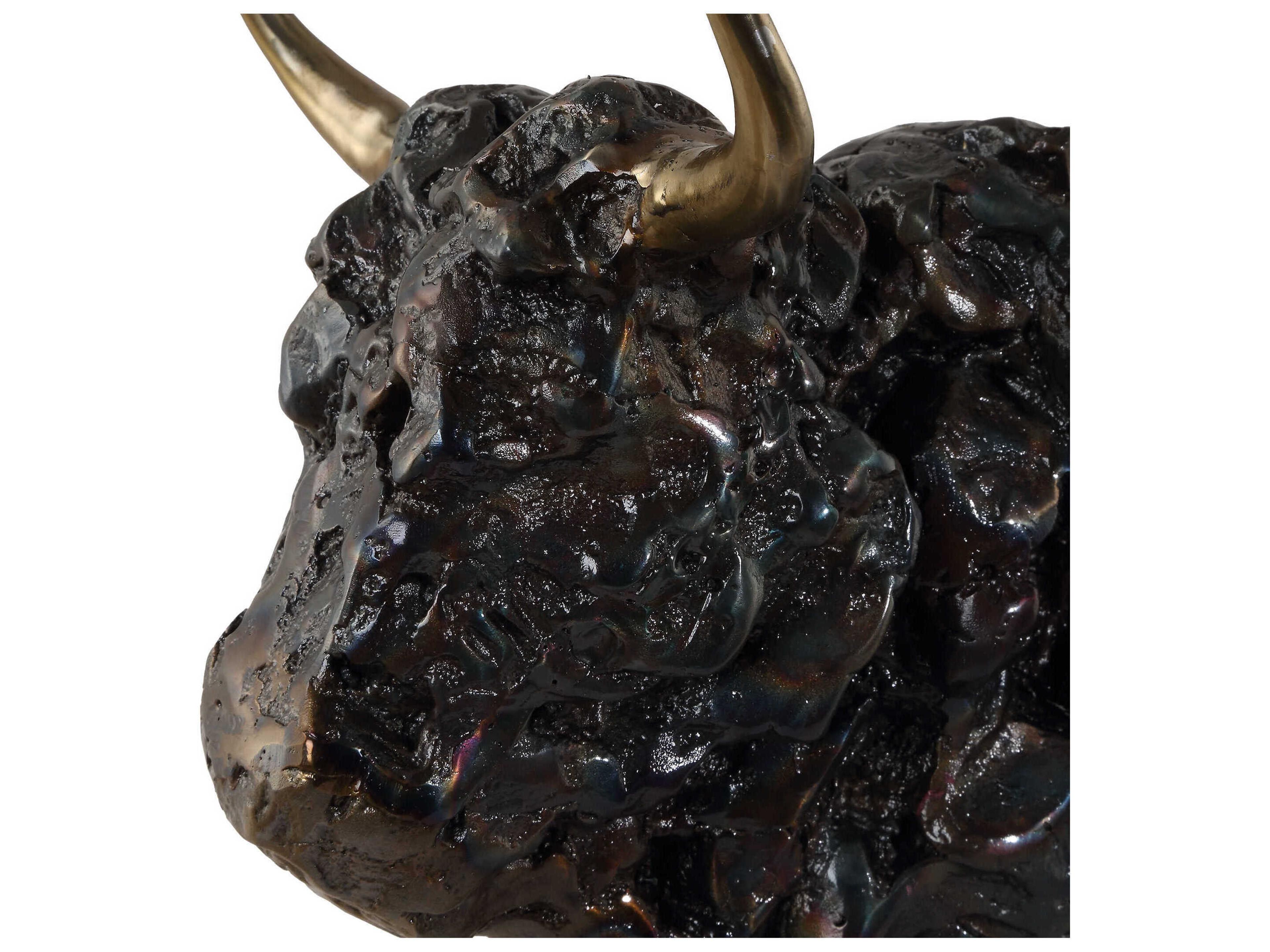 Uttermost Bison Bust Bronze Sculpture