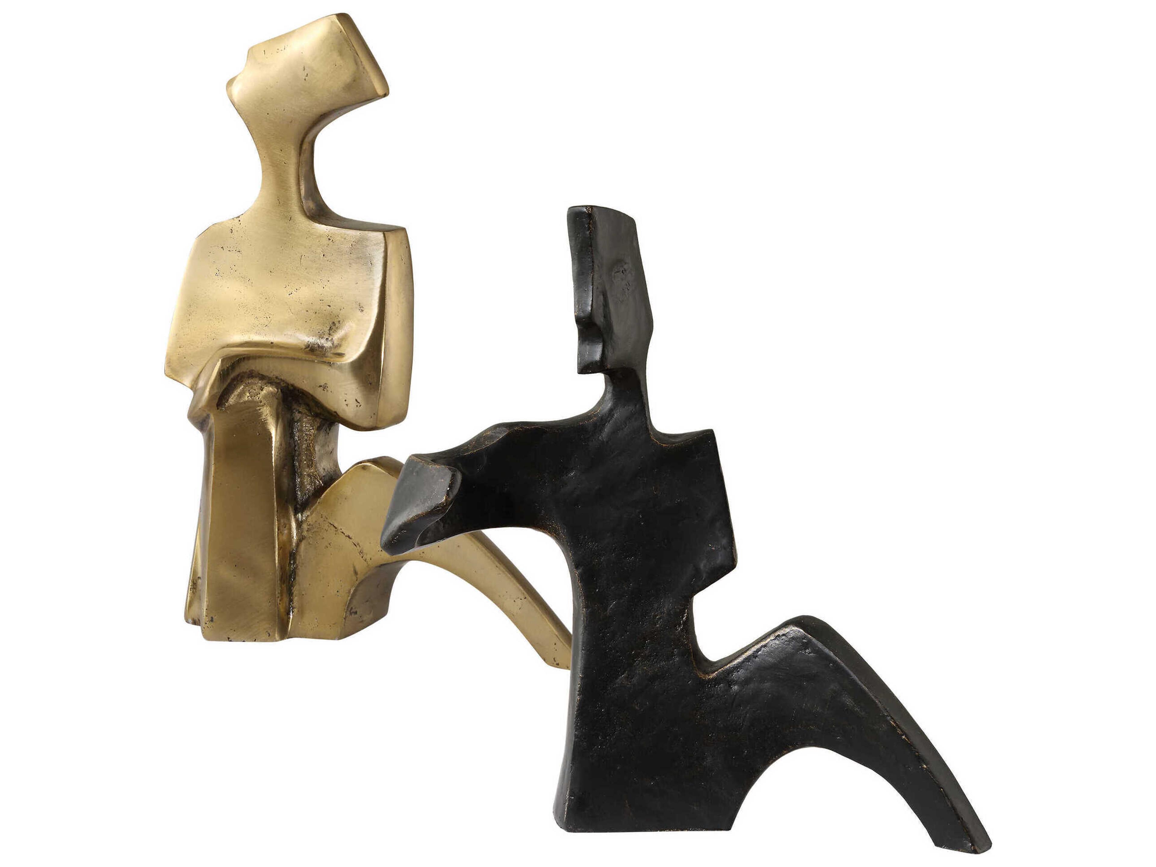 Uttermost Affection Bronze Gold Sculpture Set of 2