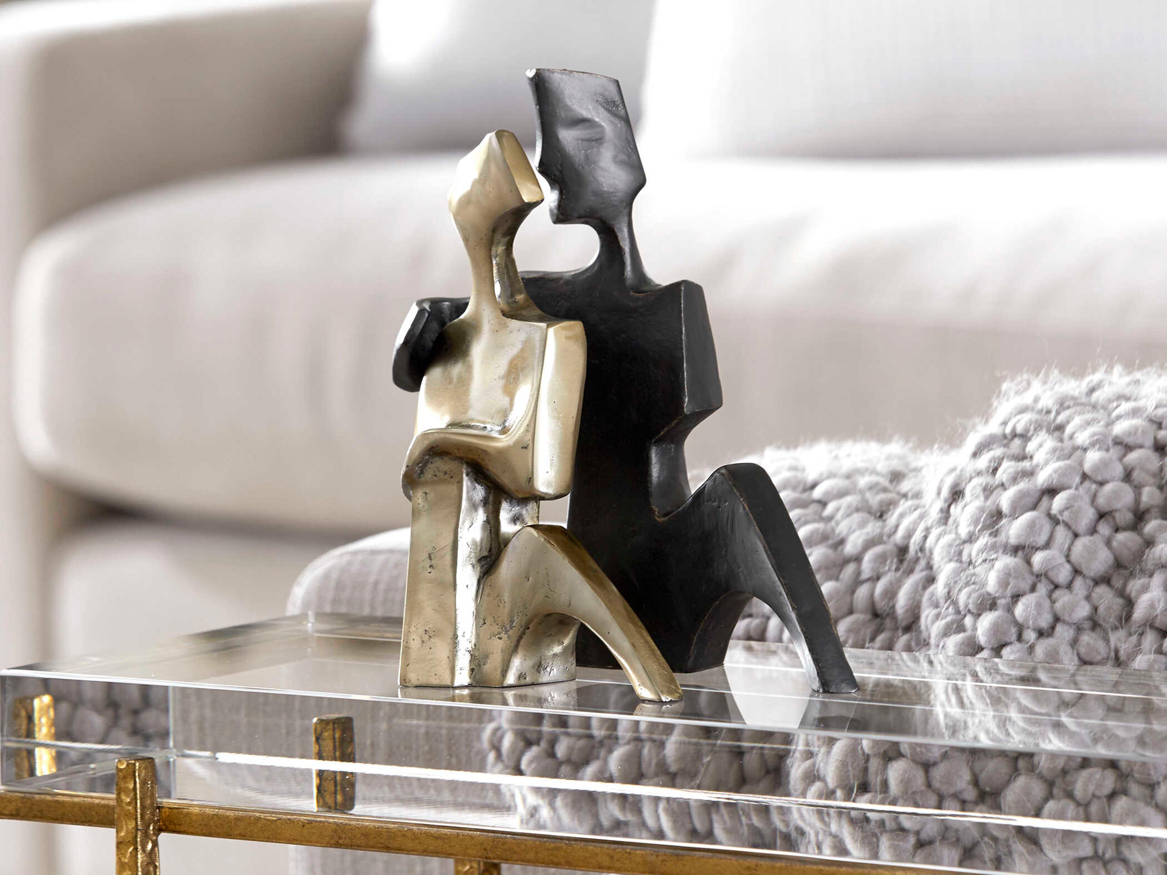 Uttermost Affection Bronze Gold Sculpture Set of 2