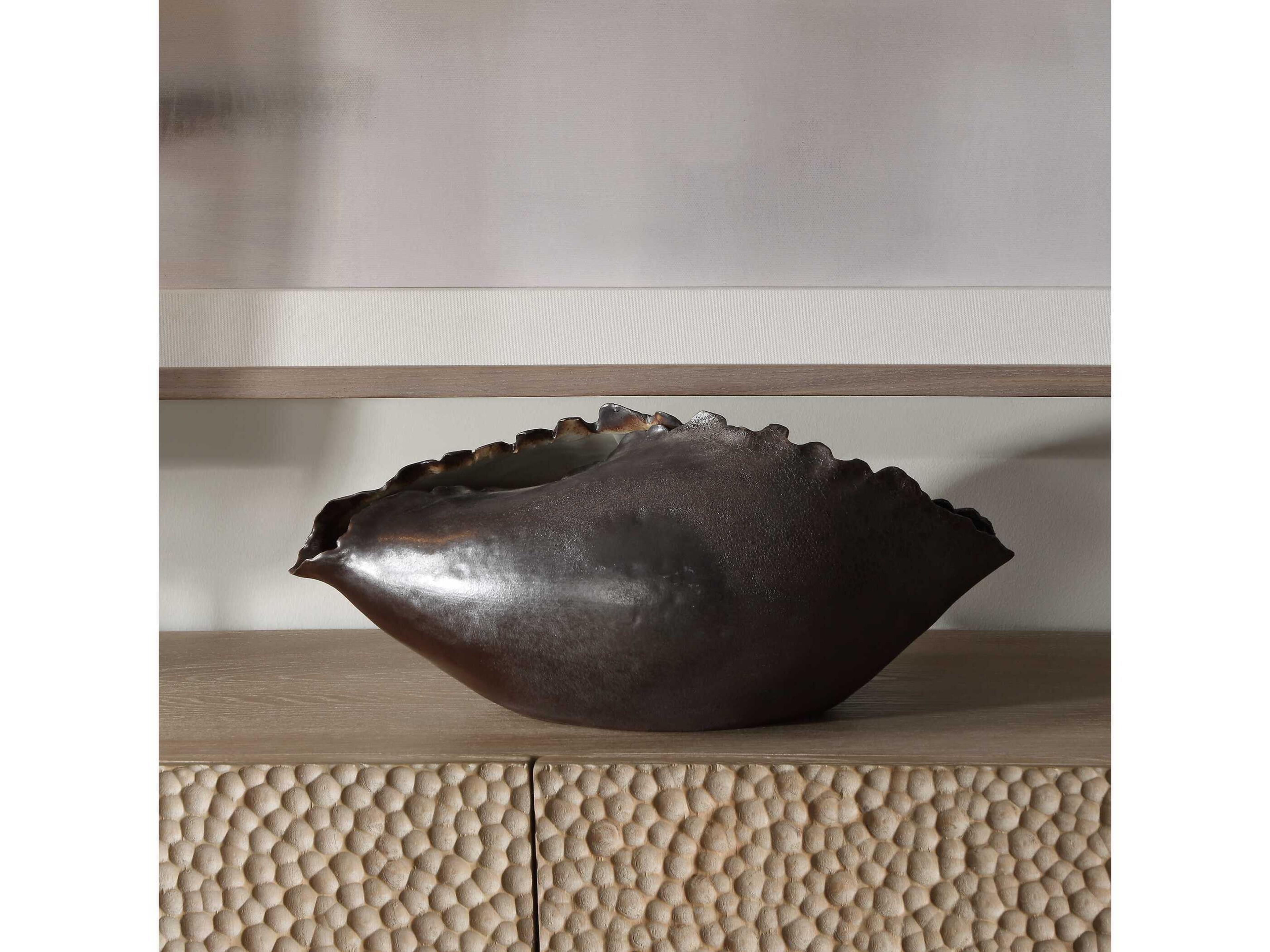 Uttermost Blossom Bronzed Metallic Vase