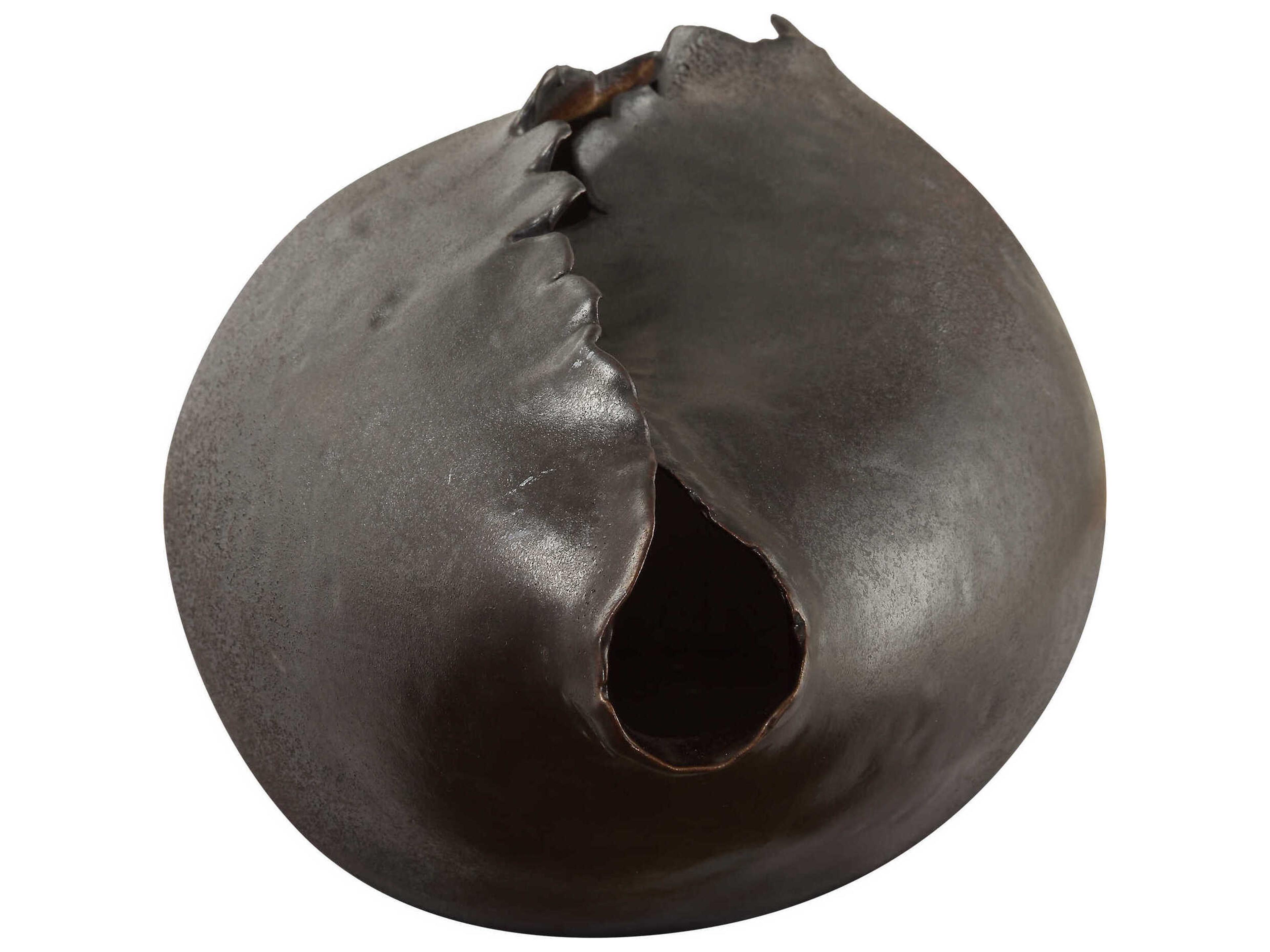 Uttermost Blossom Bronzed Metallic Vase