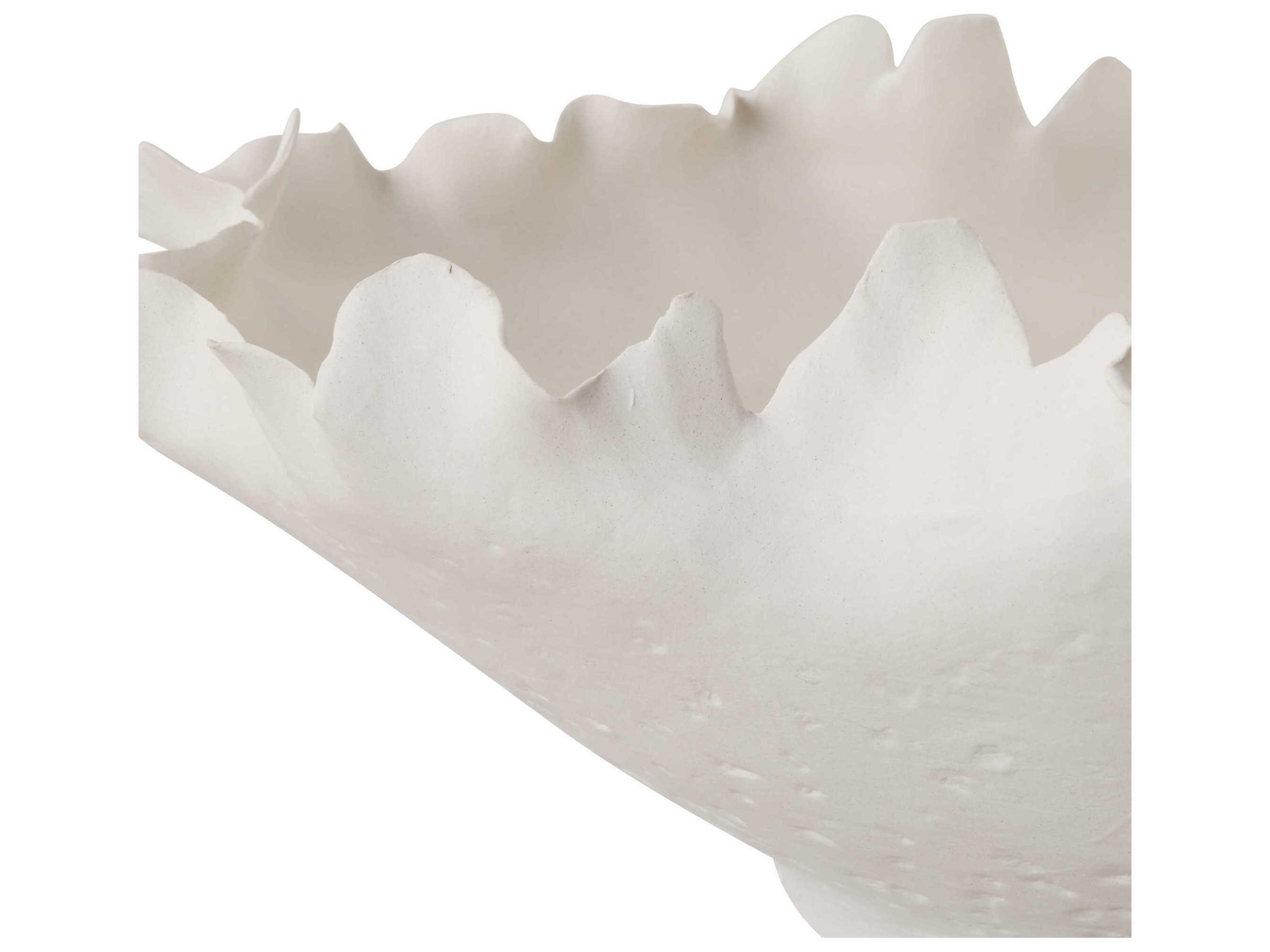Uttermost Blossom Short Off-White Decorative Bowl