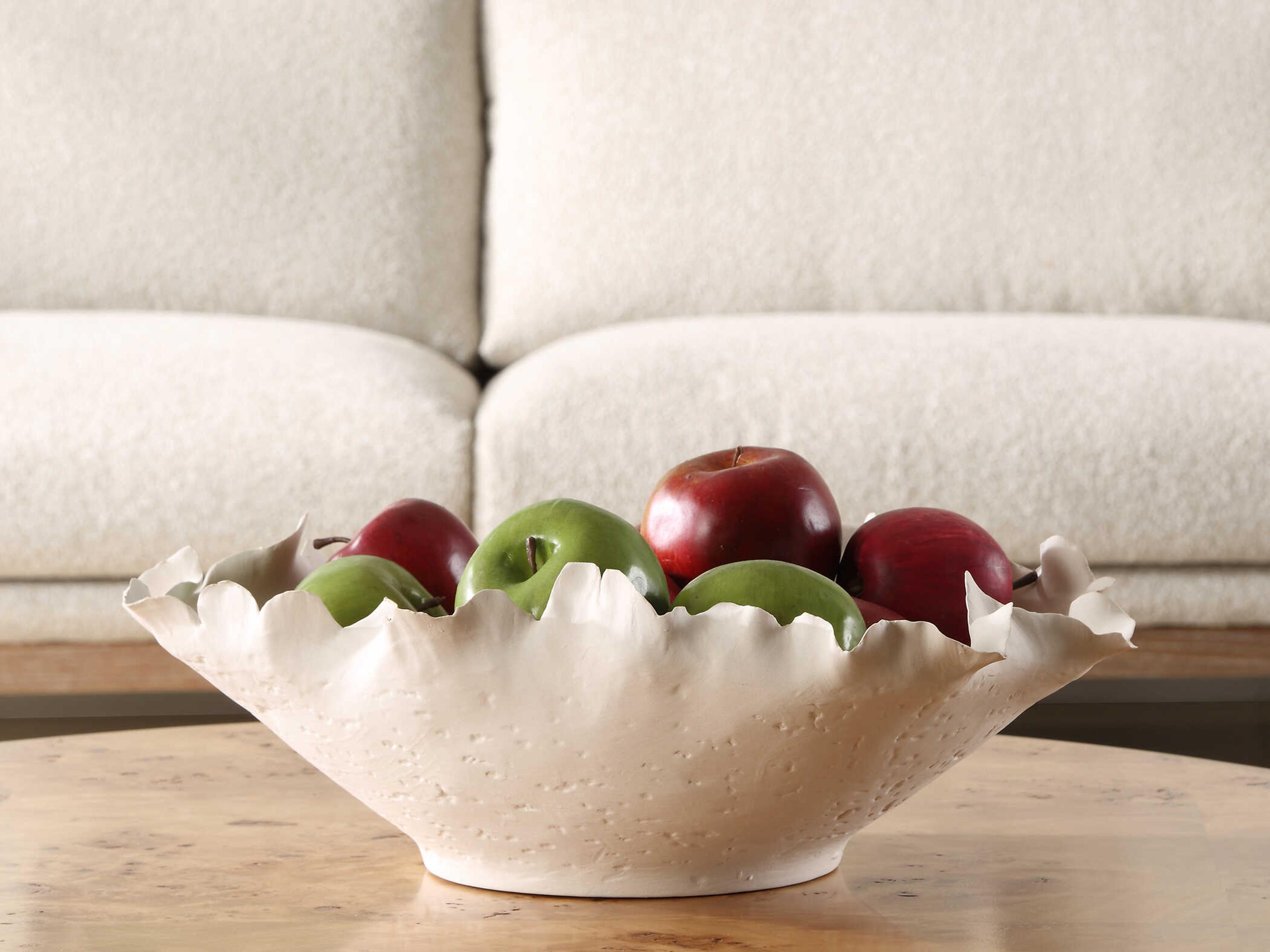 Uttermost Blossom Short Off-White Decorative Bowl